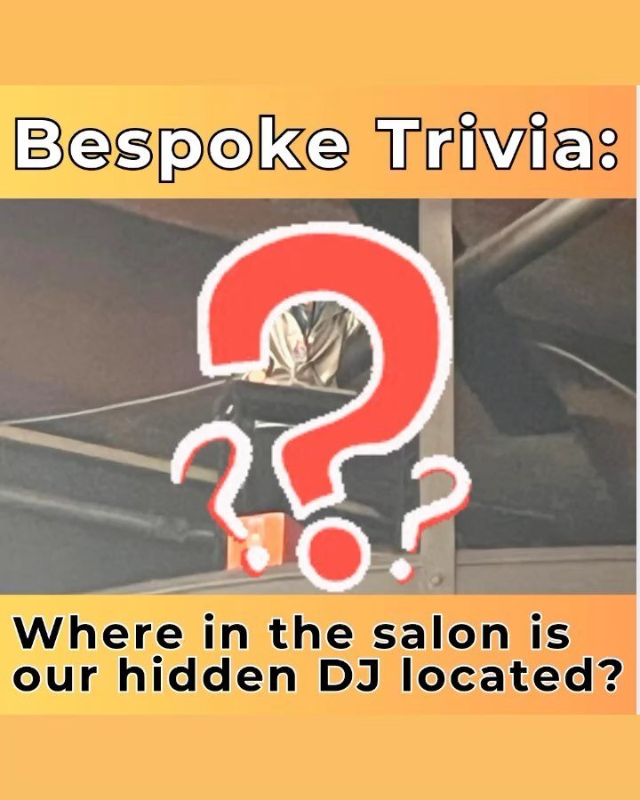 Do you know where our hidden DJ is? Bonus points if you know his name! 
Swipe to find his hidden location. Don&rsquo;t be afraid to request a song from him next time you&rsquo;re in! 

#MensGrooming #MensSalon #ChicagoSalon #SalonTrivia #WednesdayTri