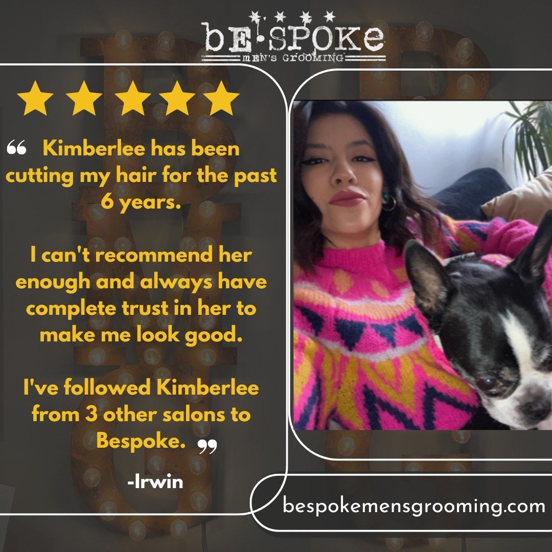 Keep the reviews coming! If you're lucky enough, you may even get to see Roxi when you book a cut with Kimberlee.