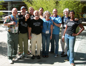 Eva and Steve with trainees, students, and friends at AAGT Conference, Vancouver, BC, 2006