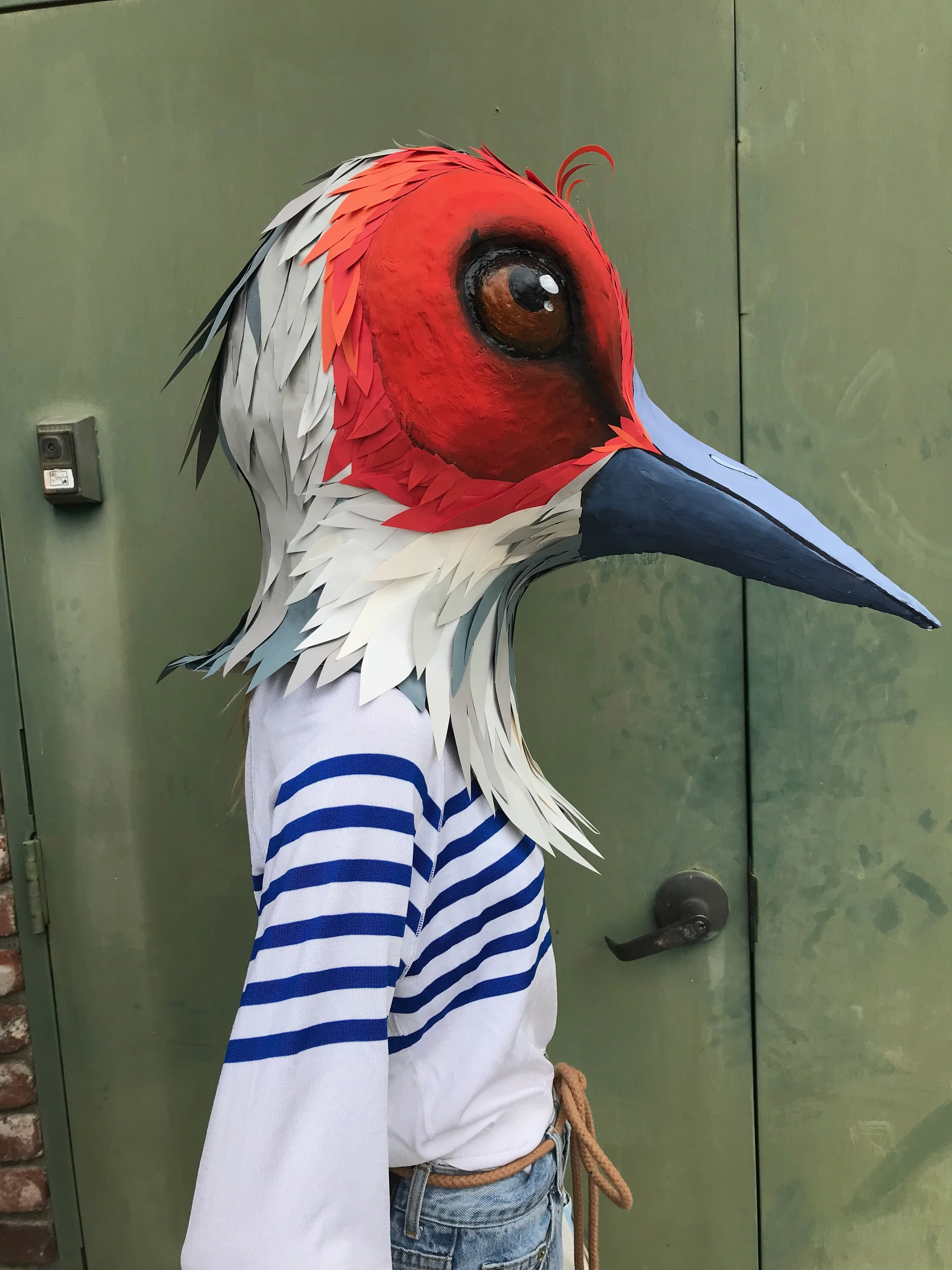 Stork Lady mask
