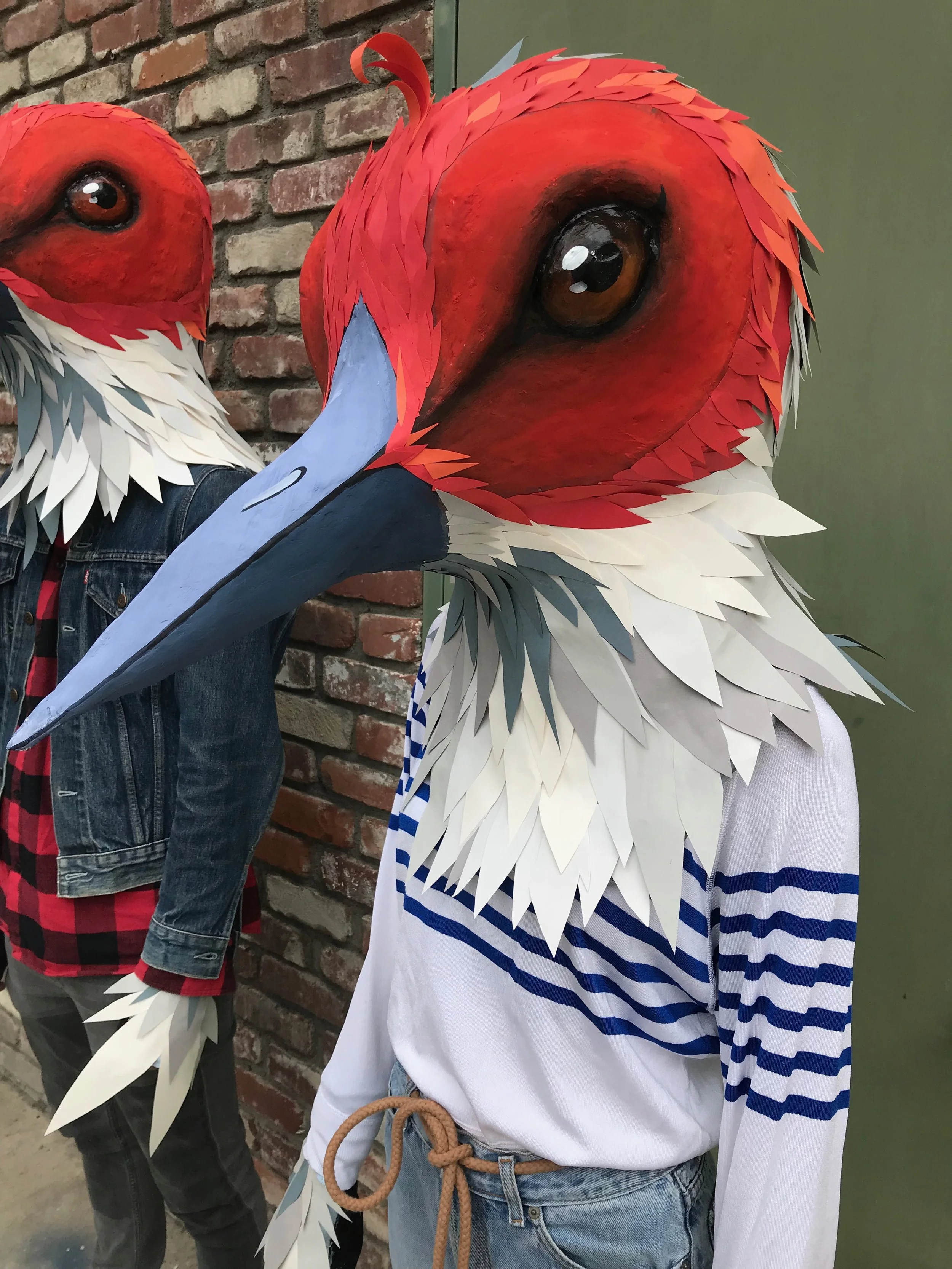 Stork Lady mask
