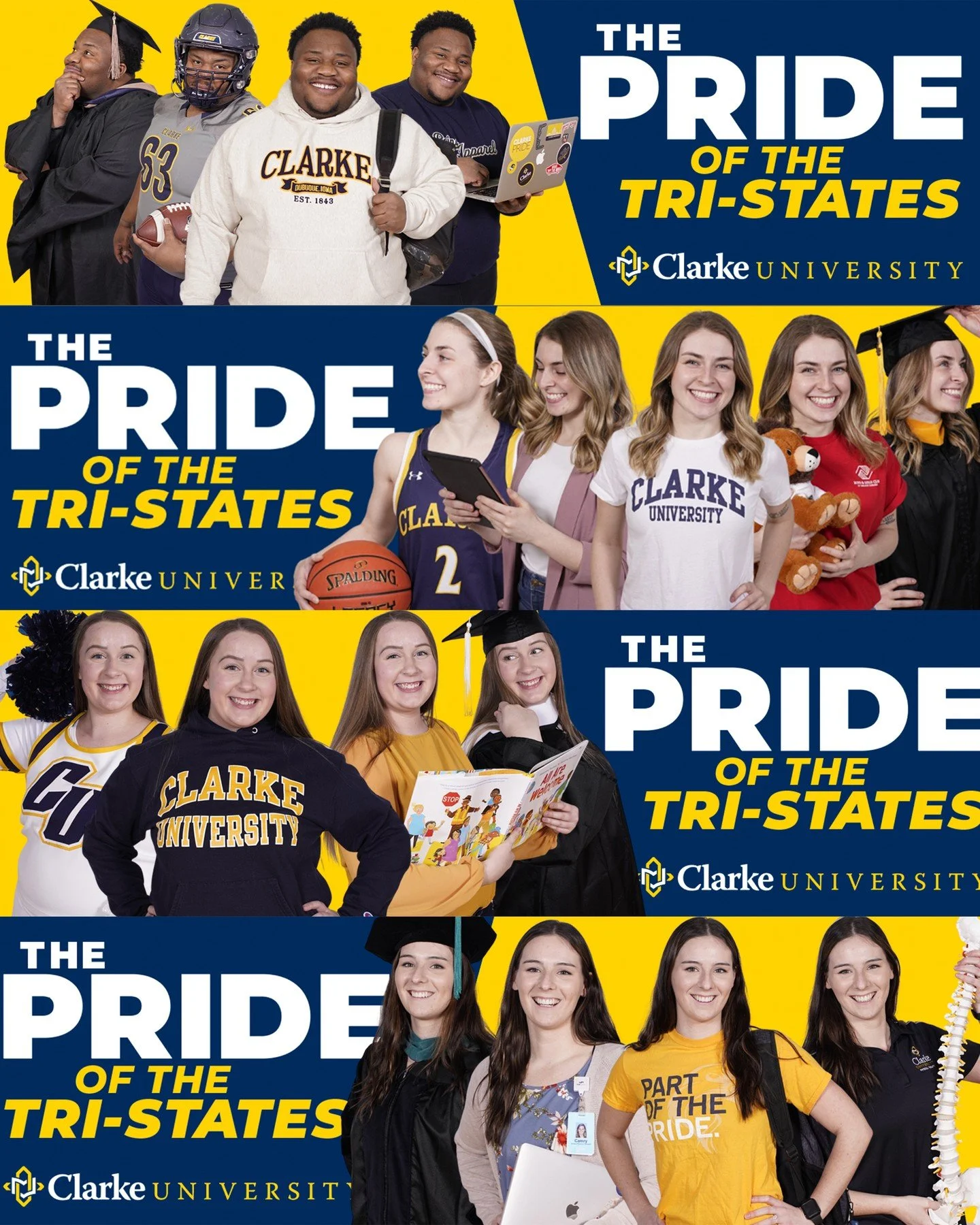 Just wrapped up another billboard campaign for #ClarkeUniversity, cant wait to see these around town! #dubuque