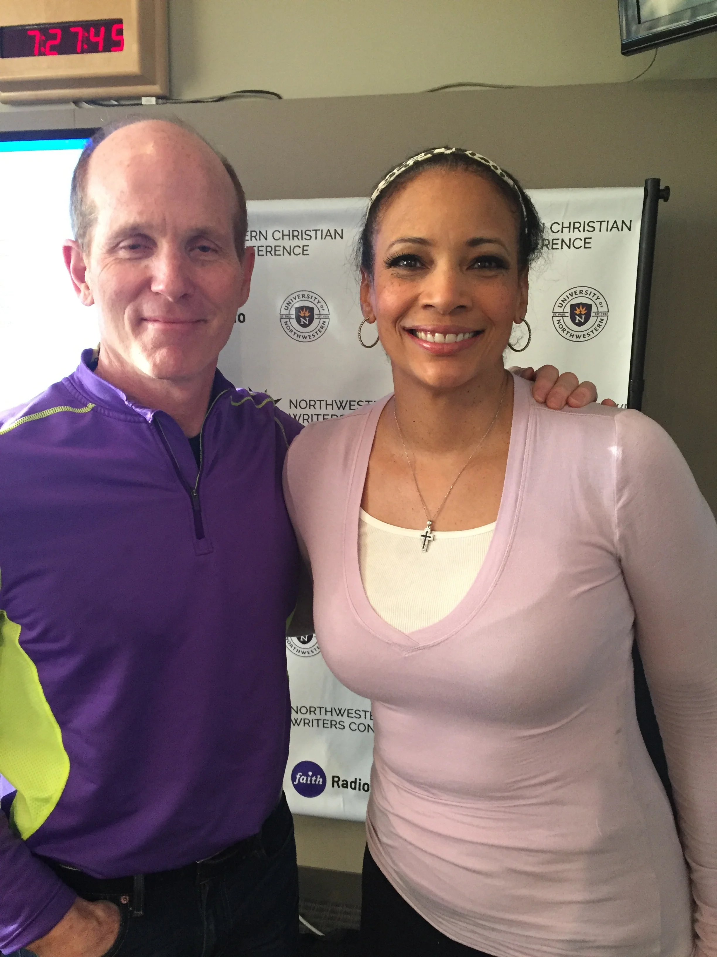 Bill Arnold and I at KTIS Faith radio in the Twin Cities of Minnesota