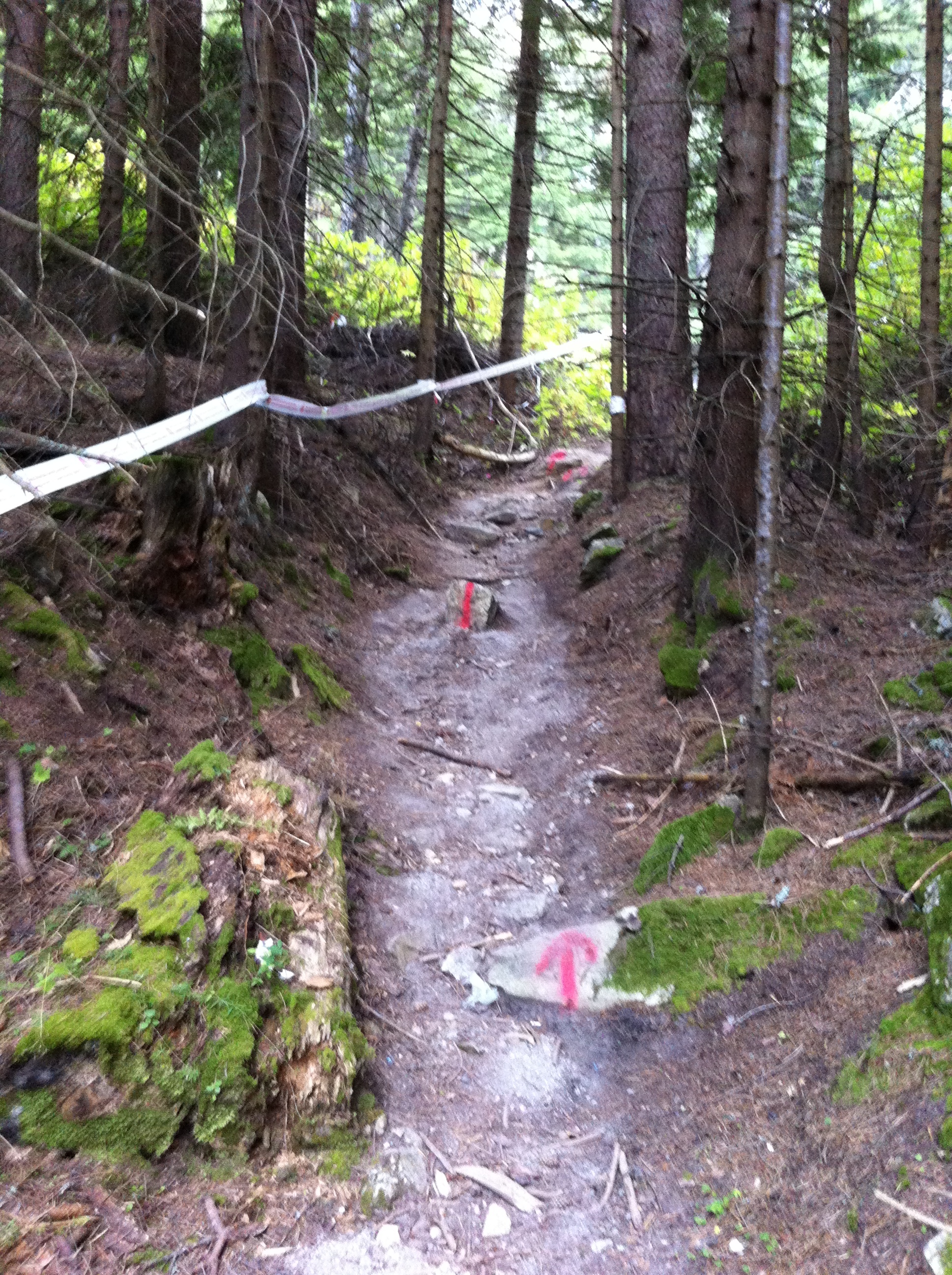 Around 3/5 of the way up
