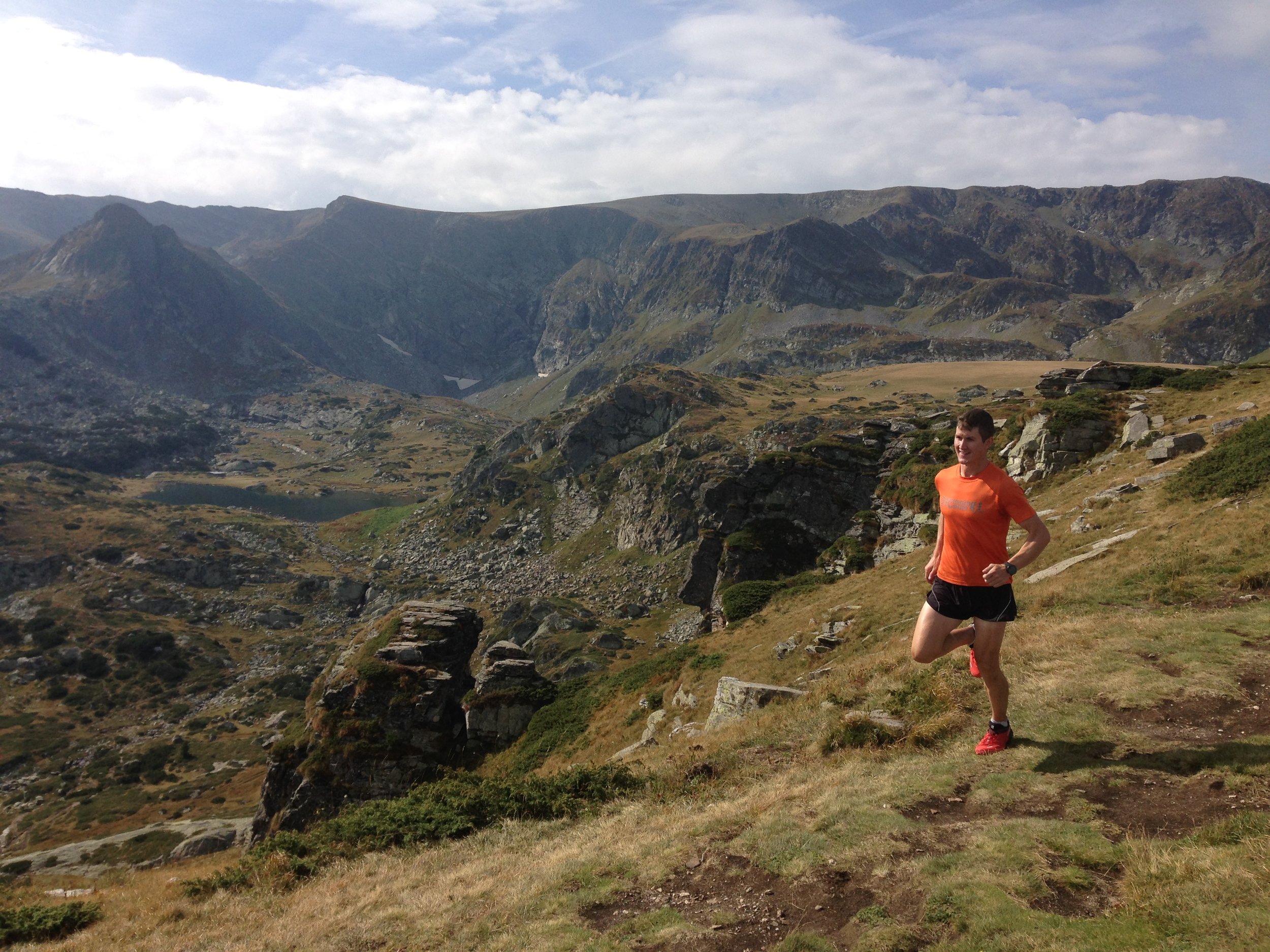Running in the Rila Mountains (PC: Dougal from NZ)