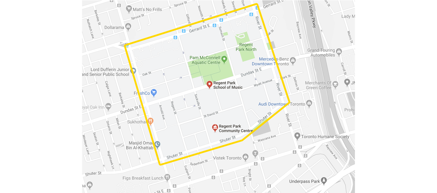 map of regent park history of regent park.png