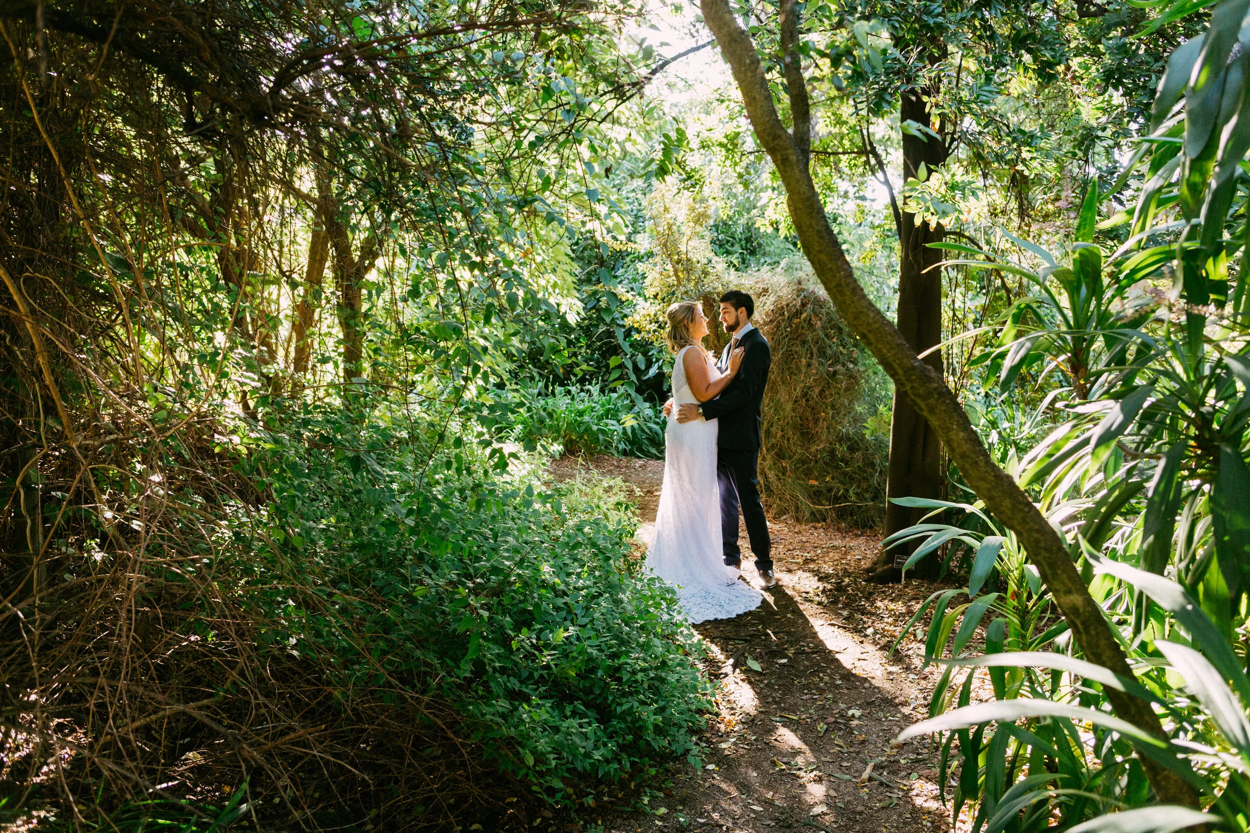 Karen and Brett's Adelaide Botanic Gardens Elopement with Family