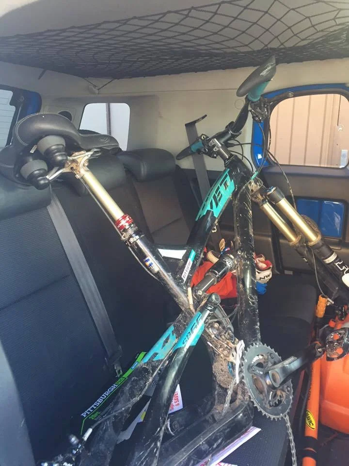 Rich's Yeti after recovery, note plush seat and bar ends (attached in the wrong direction)