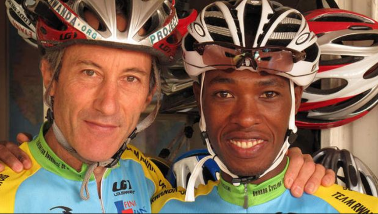 Jock Boyer and Adrian Niyonshuti 