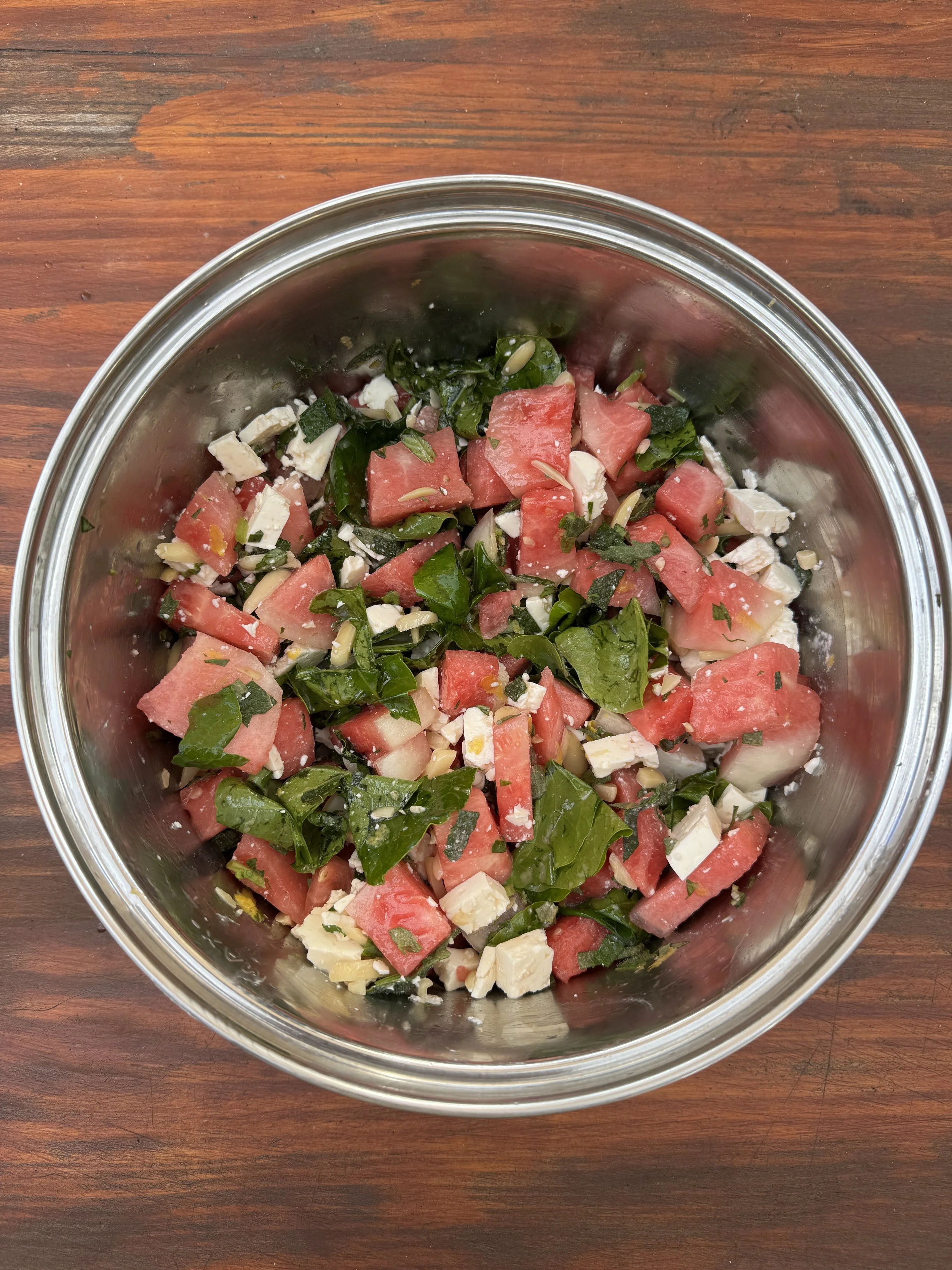 Watermelon Watercress Salad