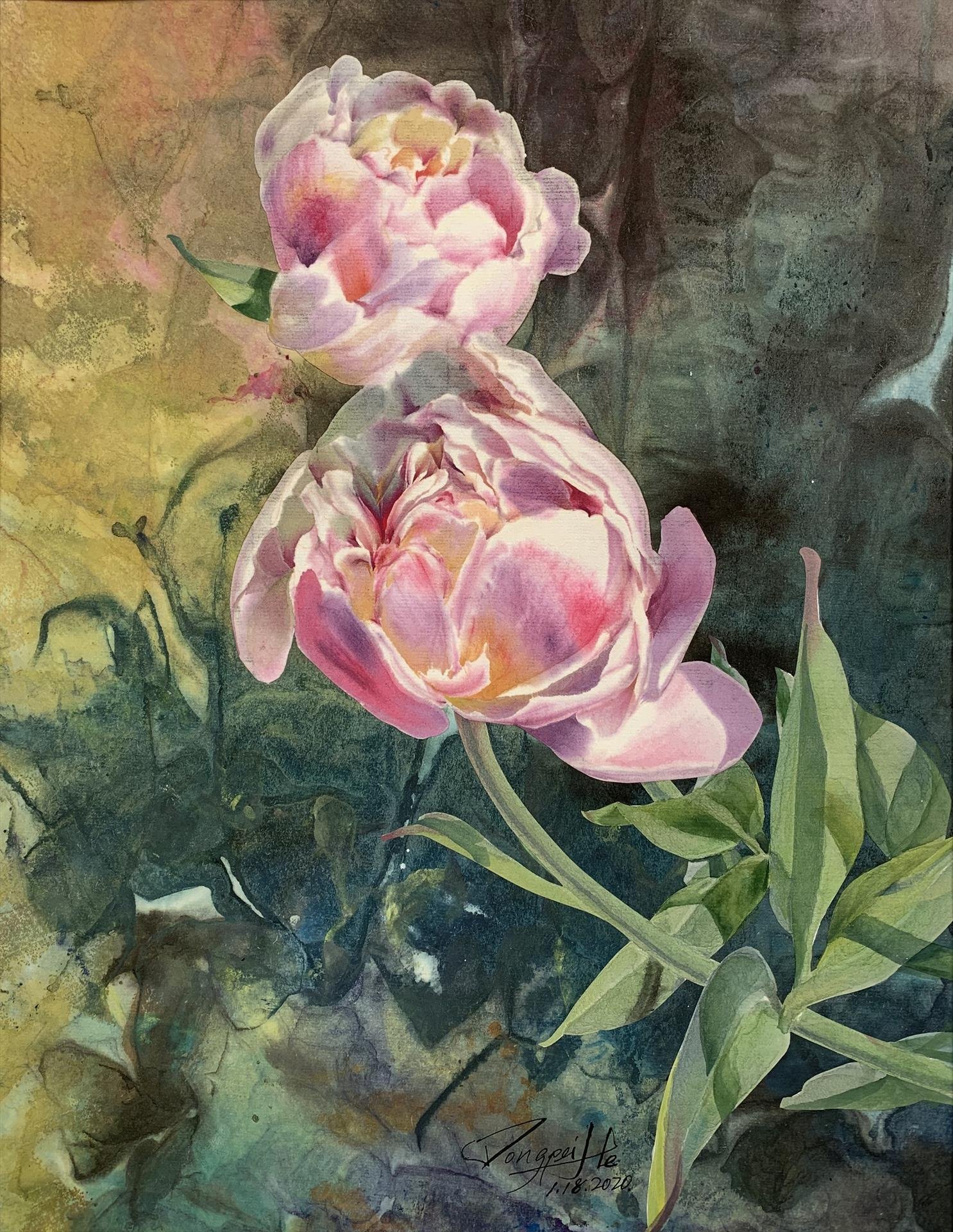 "Peony In Sunny Spring 3"