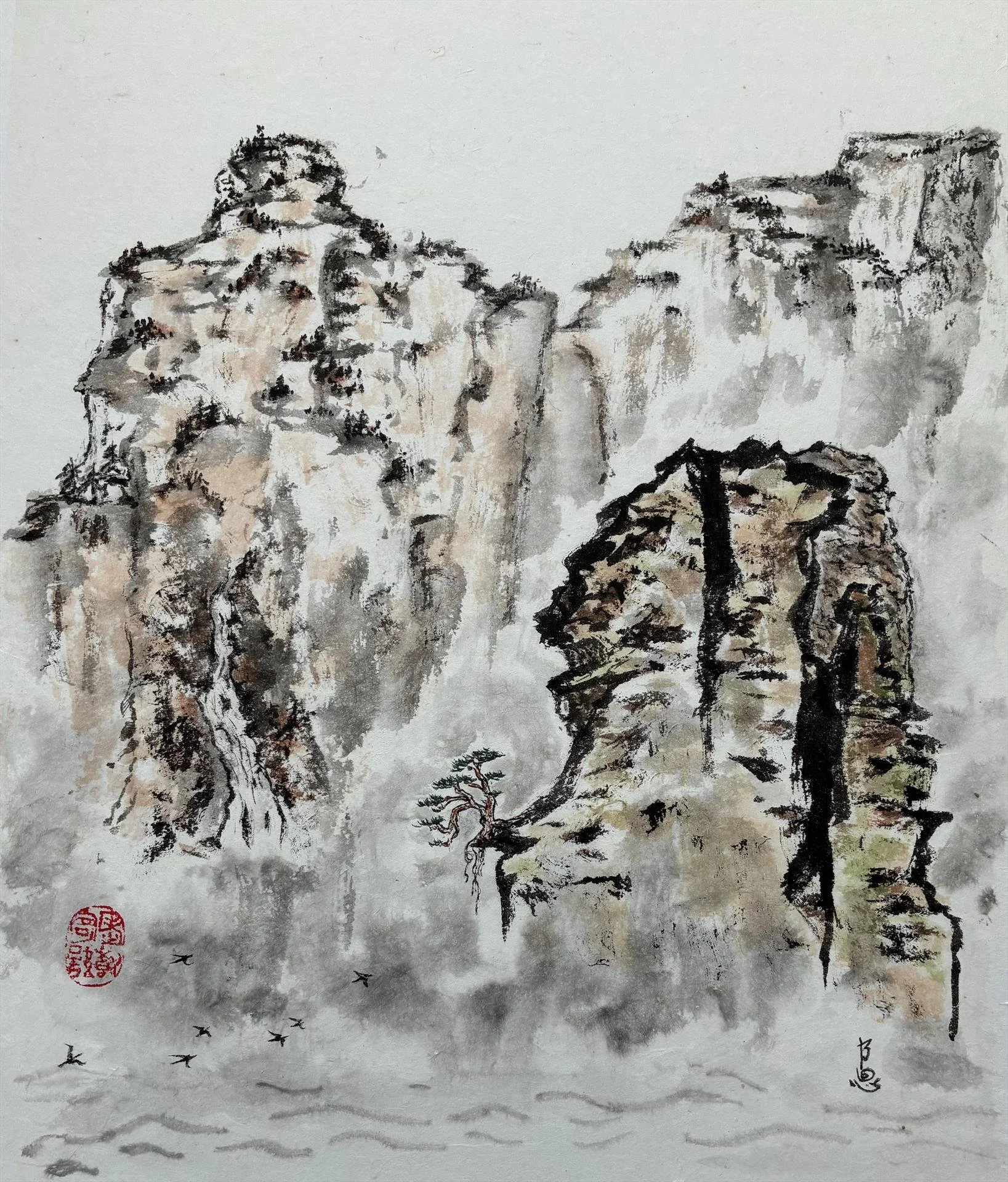 "Tree Above Canyon"