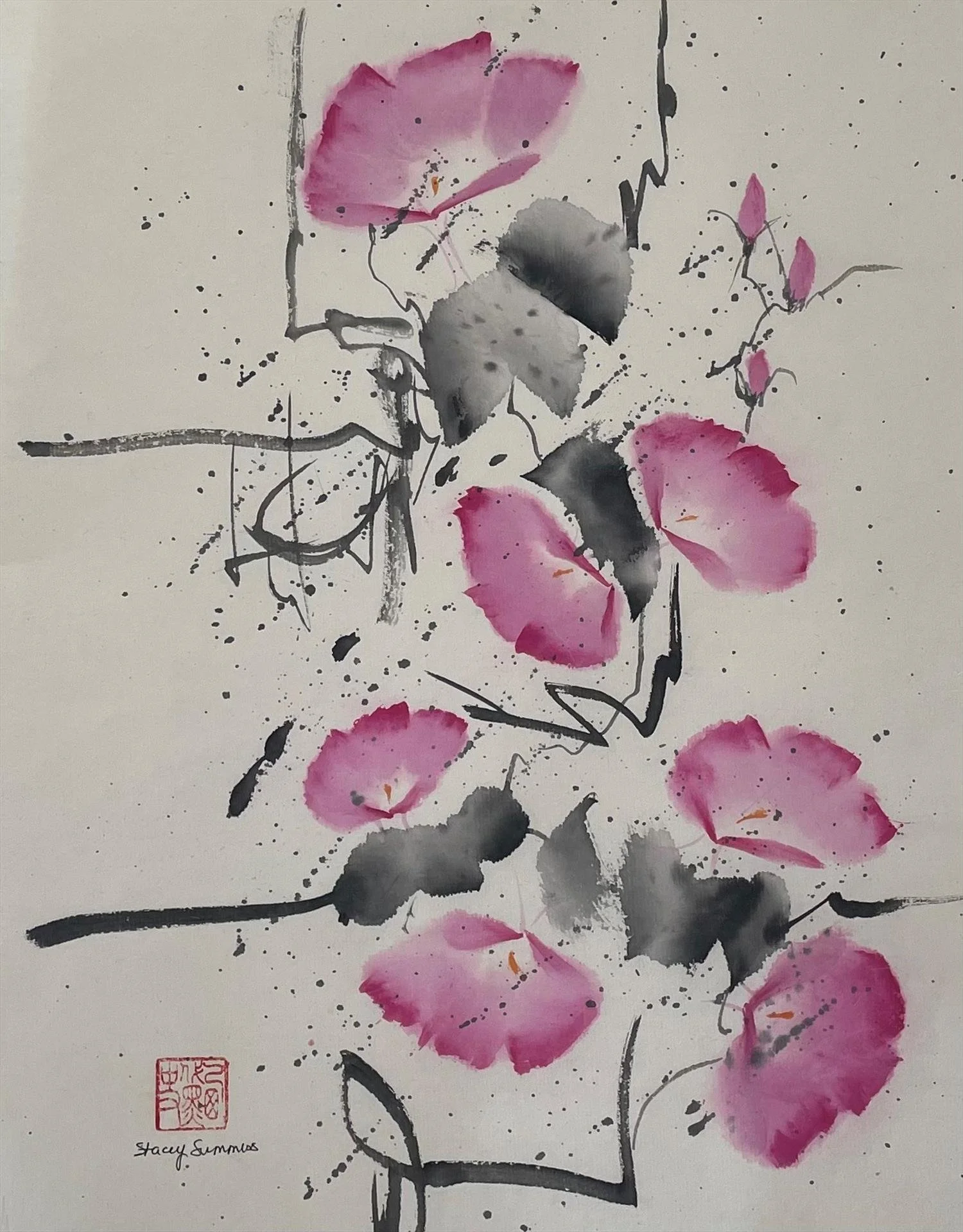 "Wild Morning Glories"