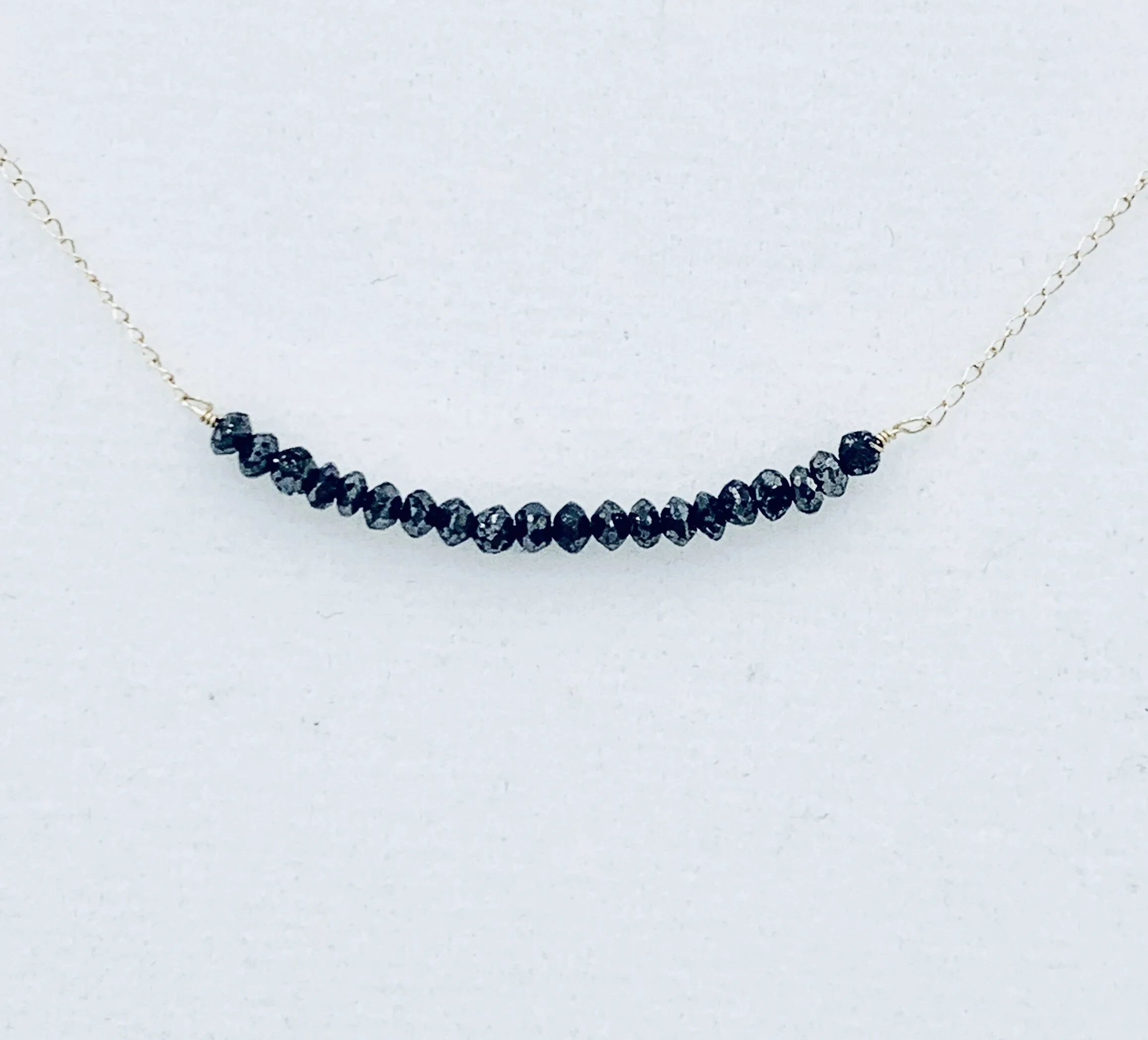 Rough Diamond Bar Necklace