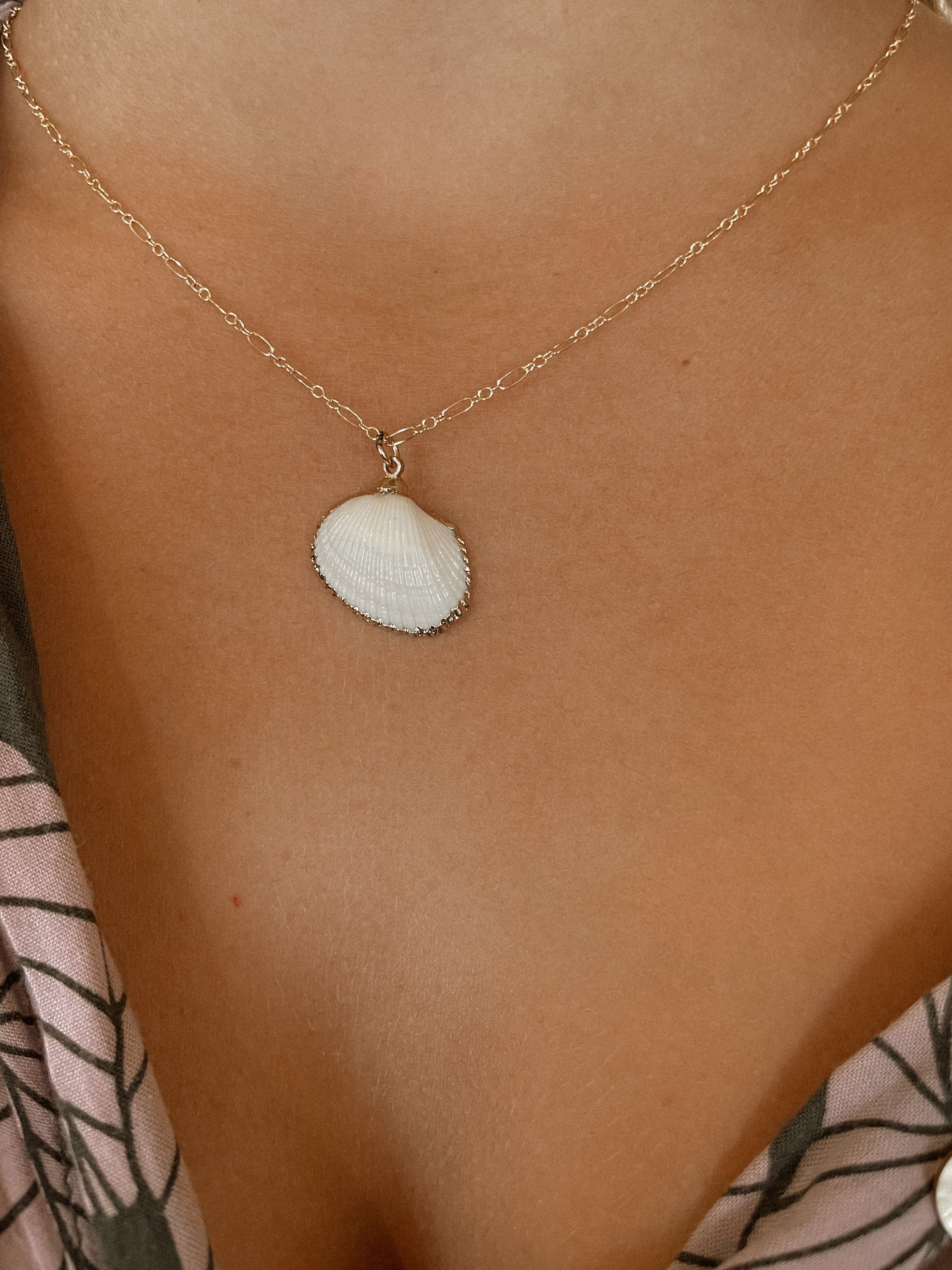 Gold Dipped Shell Necklace