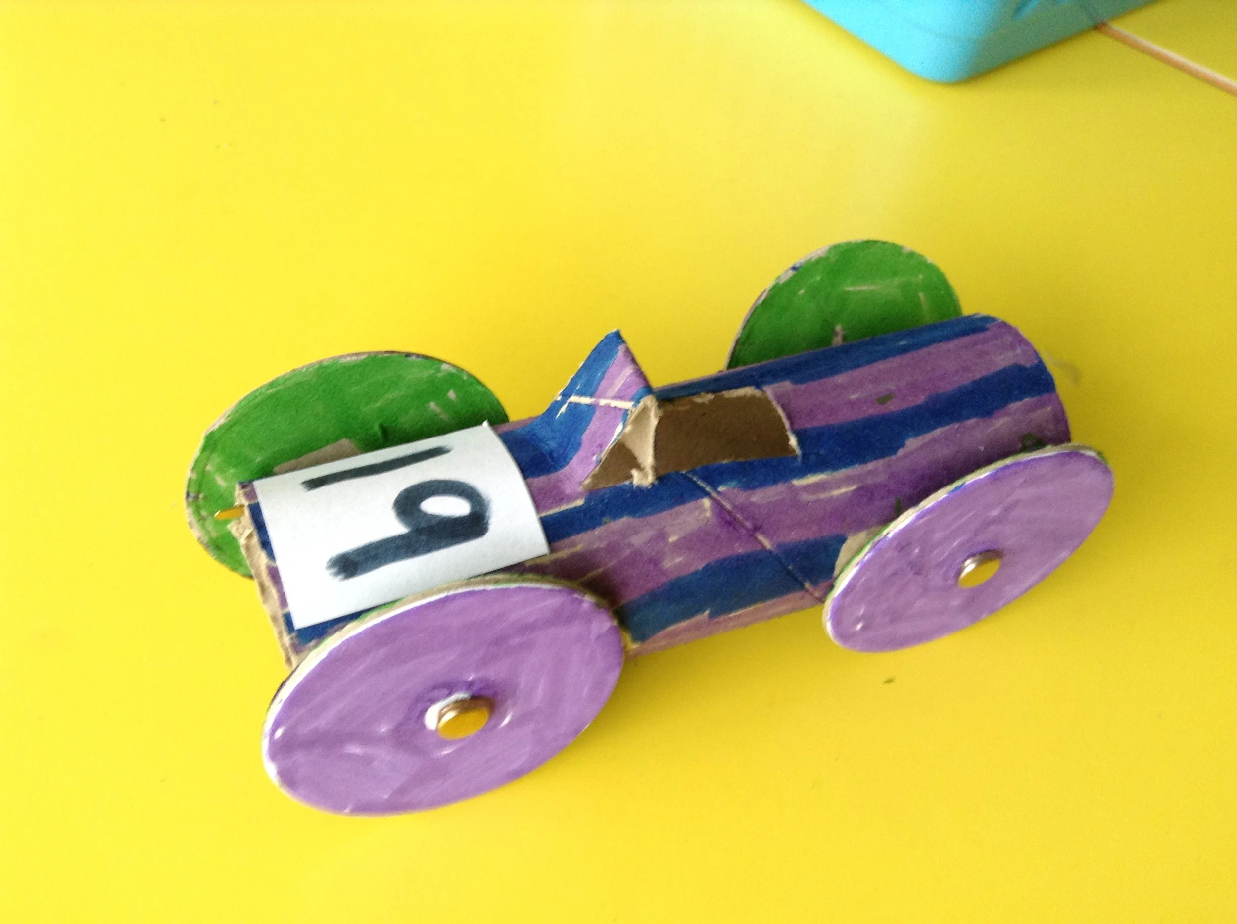 Year 2 - Making a tube car.