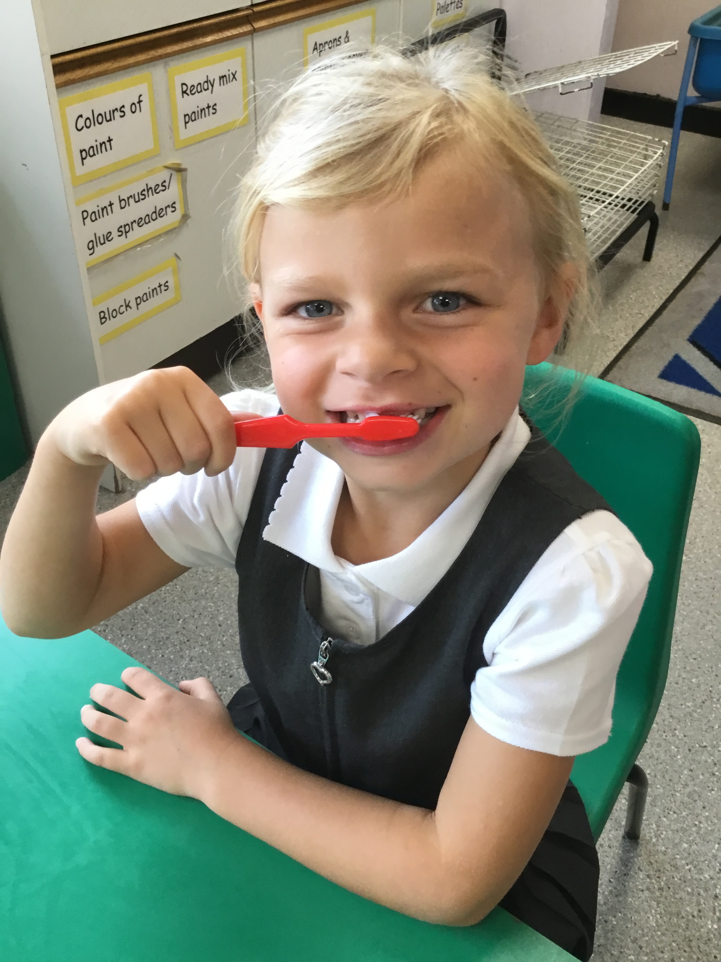 Brushing Teeth in Year 1!