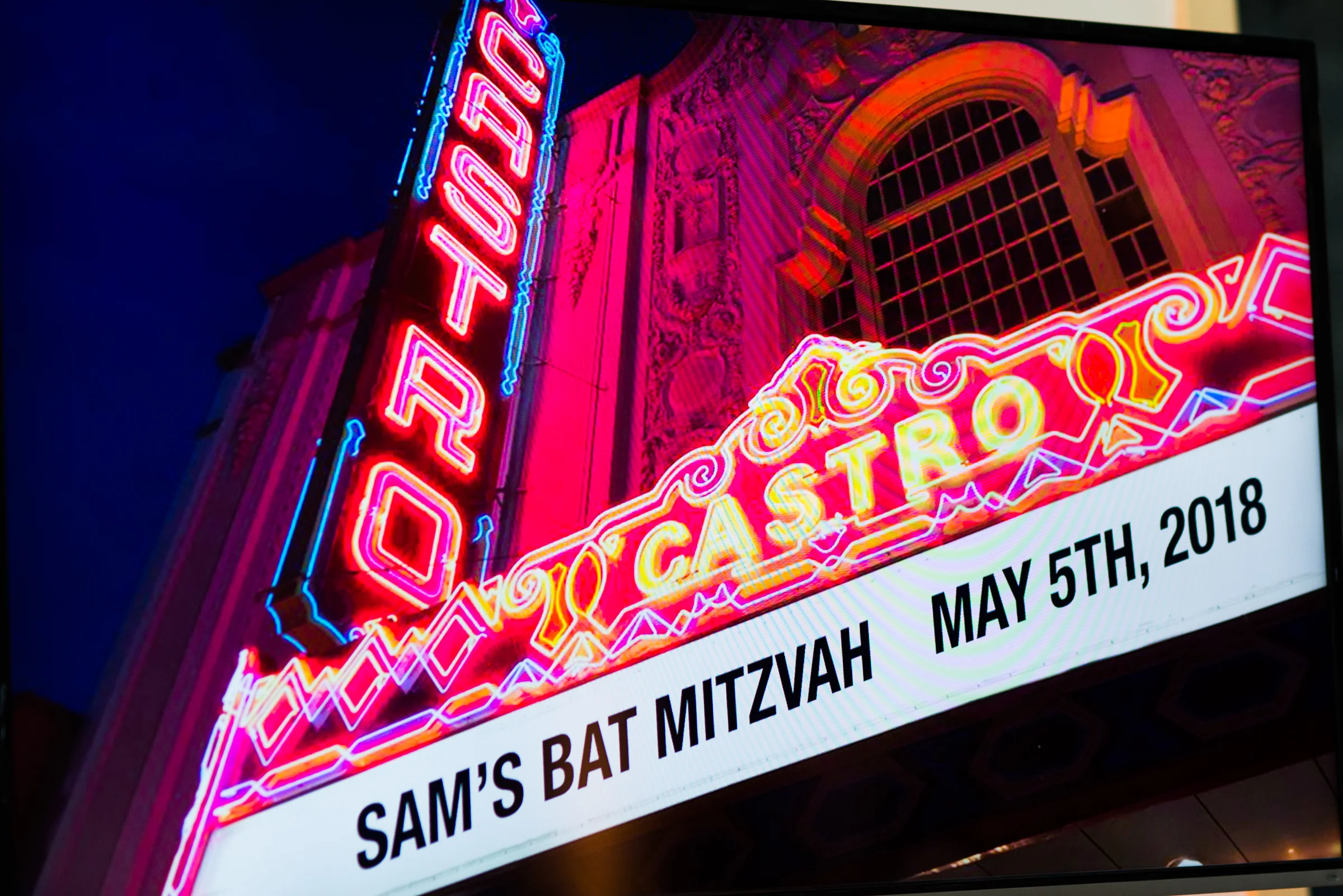 Sam's Bat Mitzvah