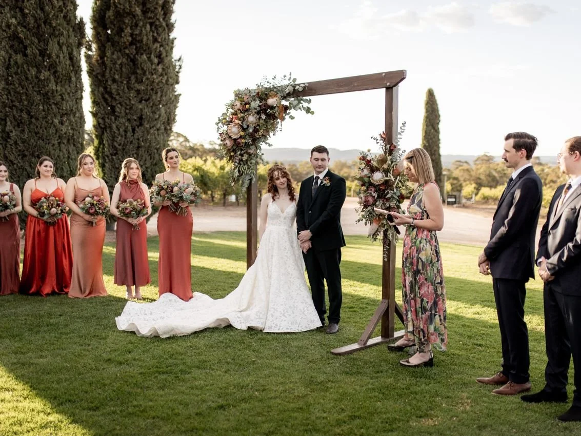Adelaide Winery wedding with Penelope Adelaide celebrant