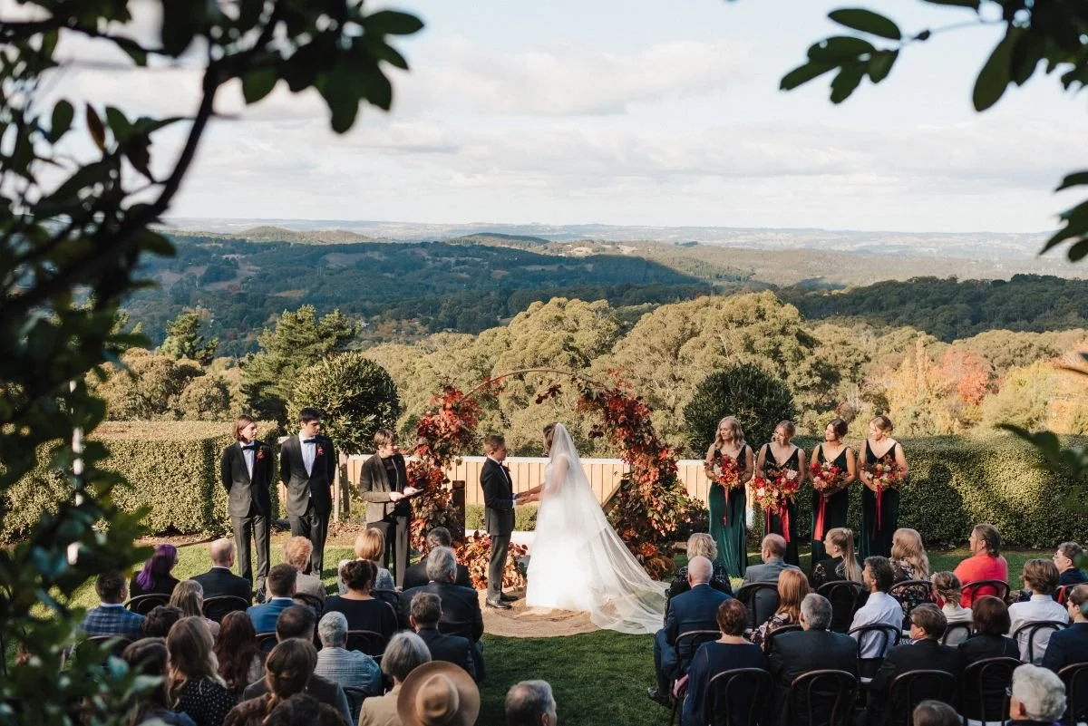 Adelaide Marriage Celebrant Penelope Carrick at Mount Lofty House Estate