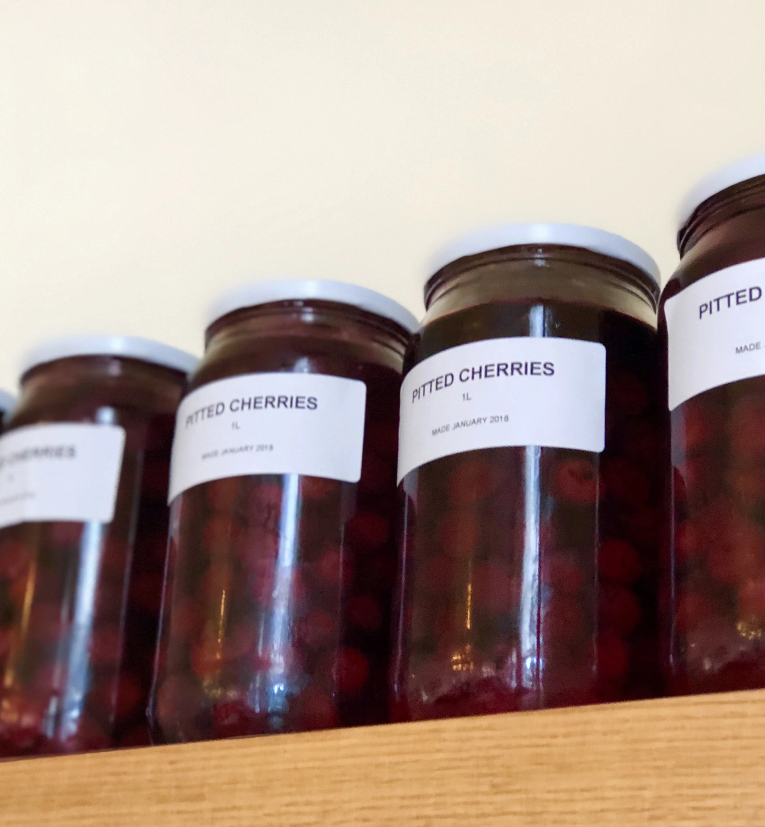 PRESERVED FOODS AT AGRARIAN KITCHEN.