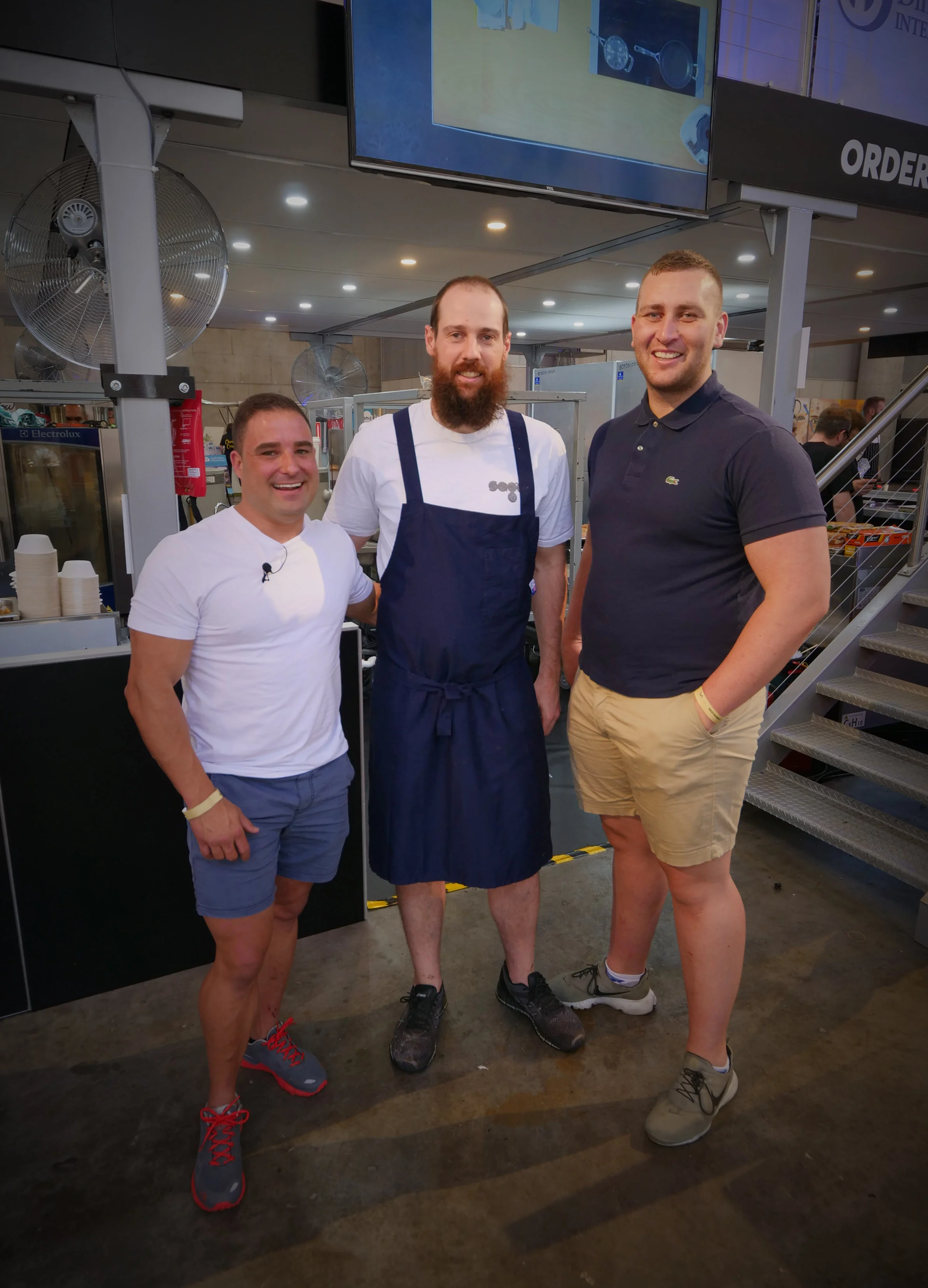 LUKE AND MATT CATCH UP WITH SDFP CUSTOMER ANDY BOWER.