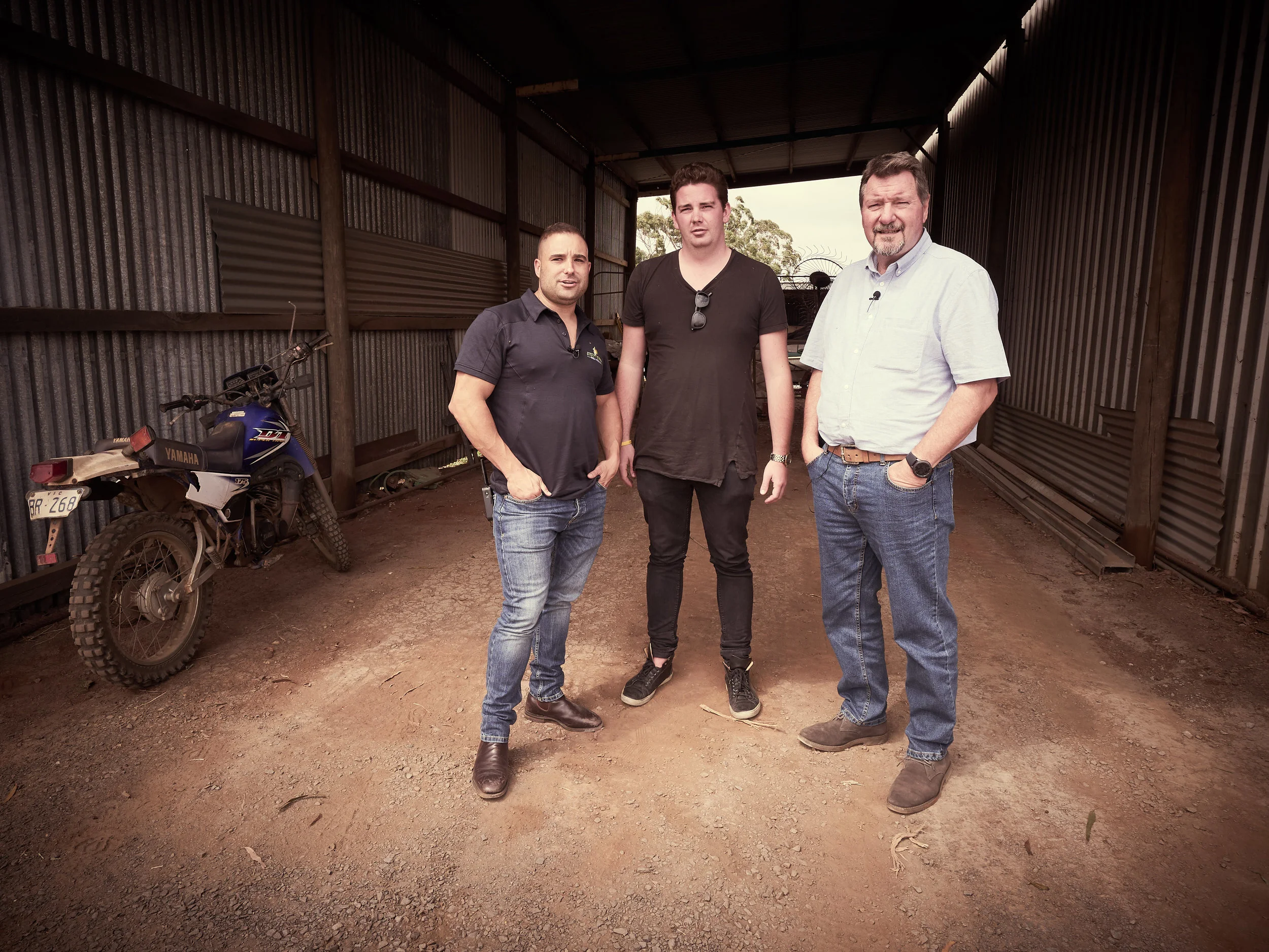 LUKE KOHLER (SDFP), ALEX PRITCHARD (ICEBERGS HEAD CHEF), KEITH PLATT (GREAT ROOTS).