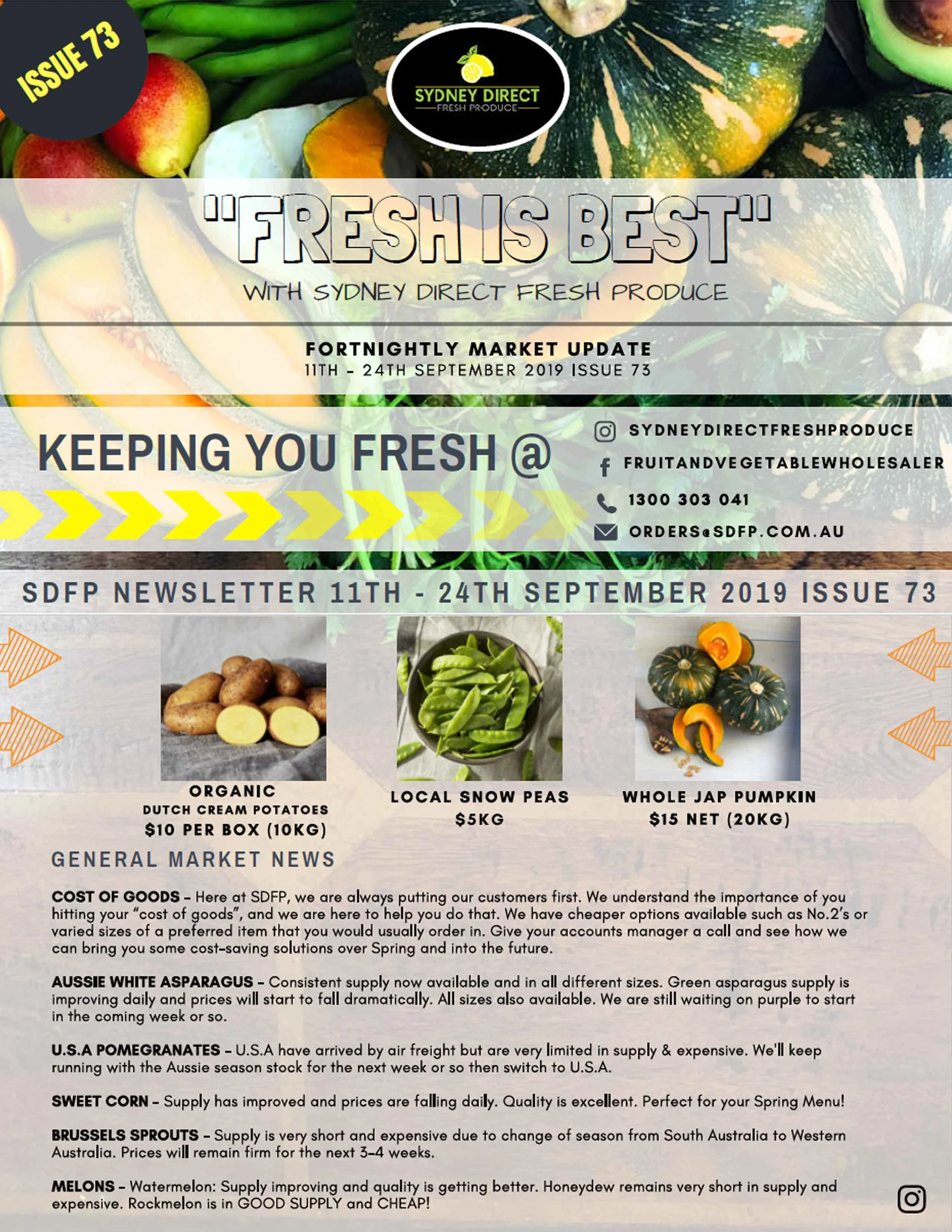 Issue 73 "FRESH IS BEST"
