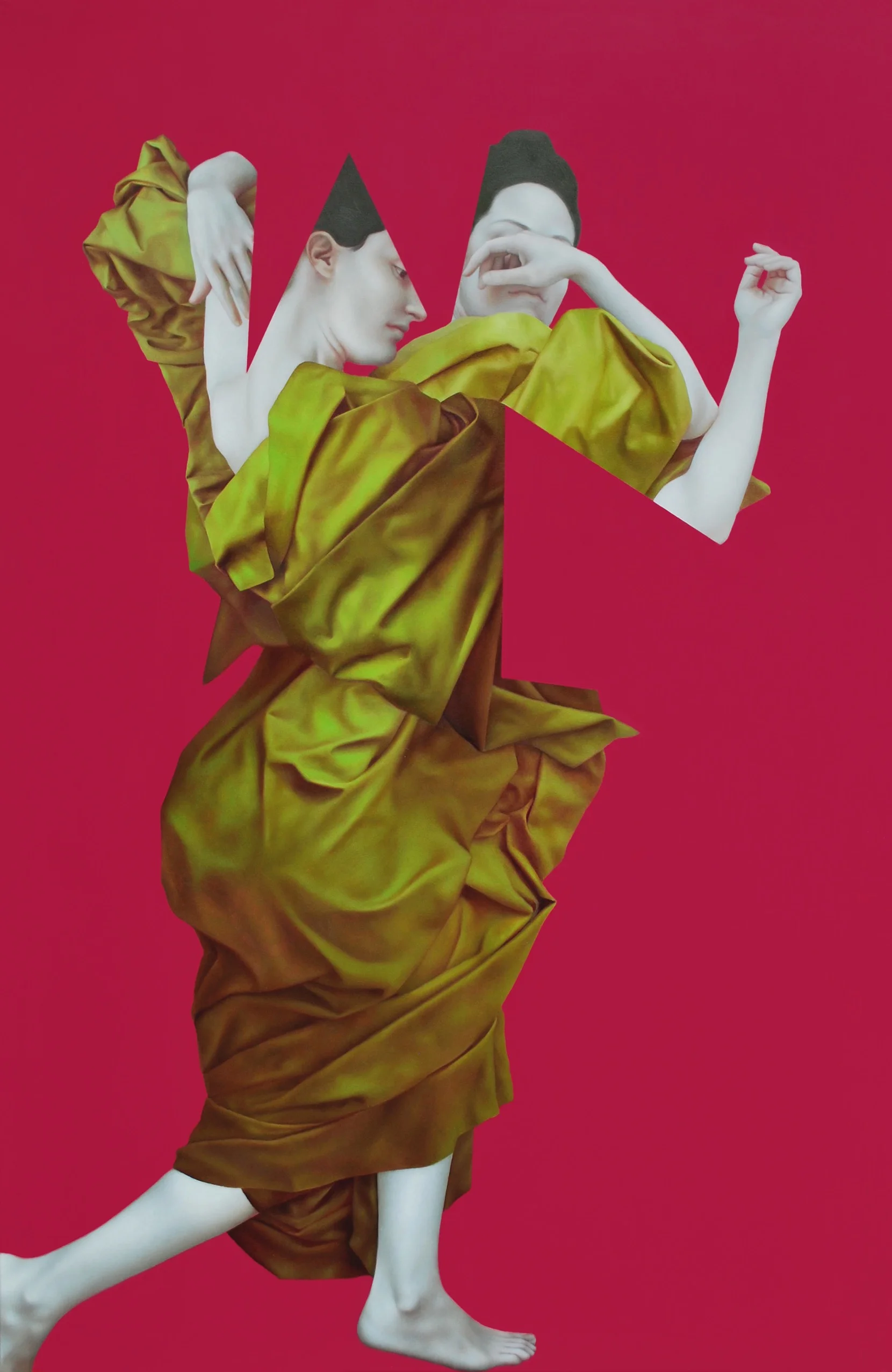 Eos Red, oil on canvas, 170x110cm, 2016