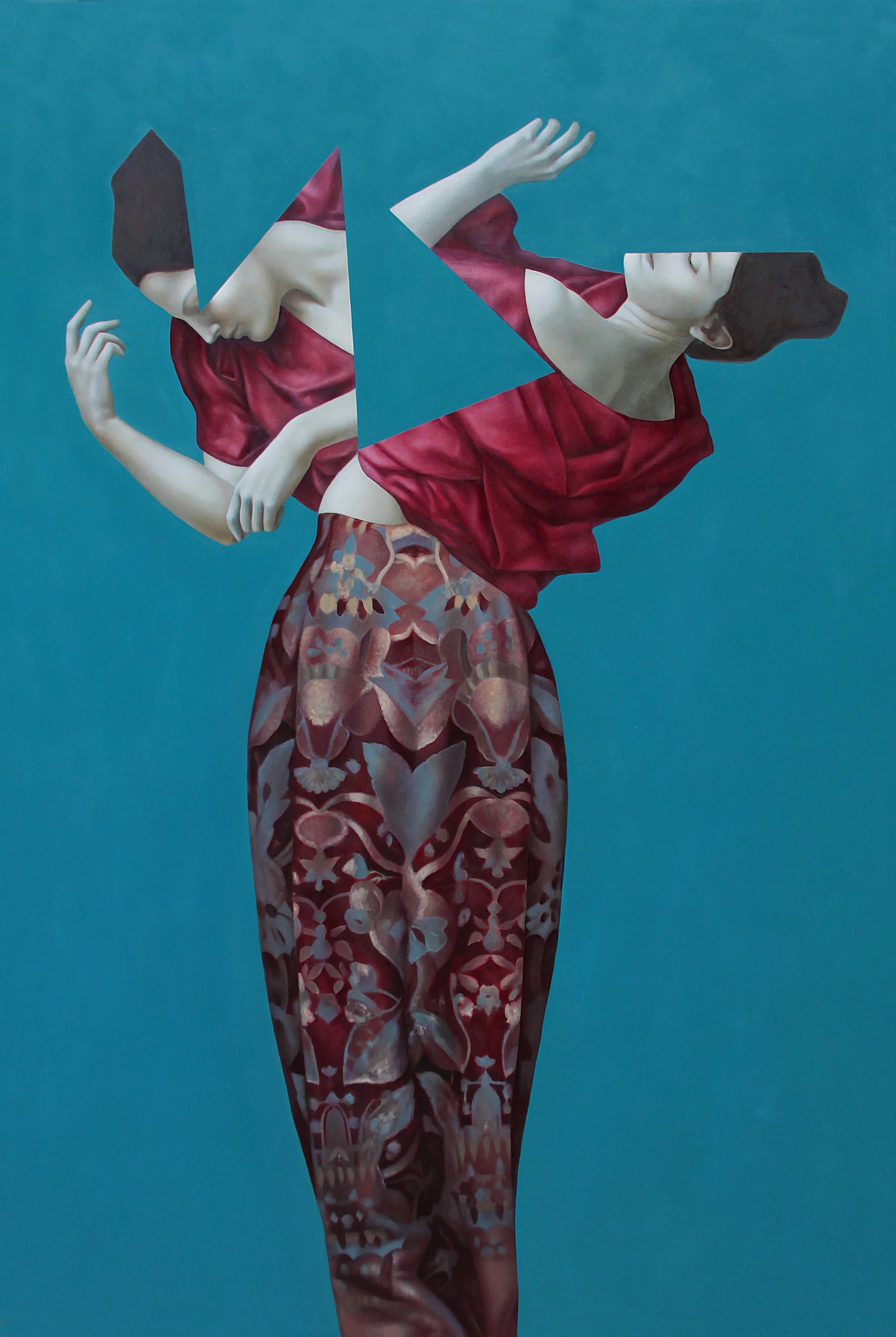 Mercurius Blue, oil on canvas, 180x120cm, 2015
