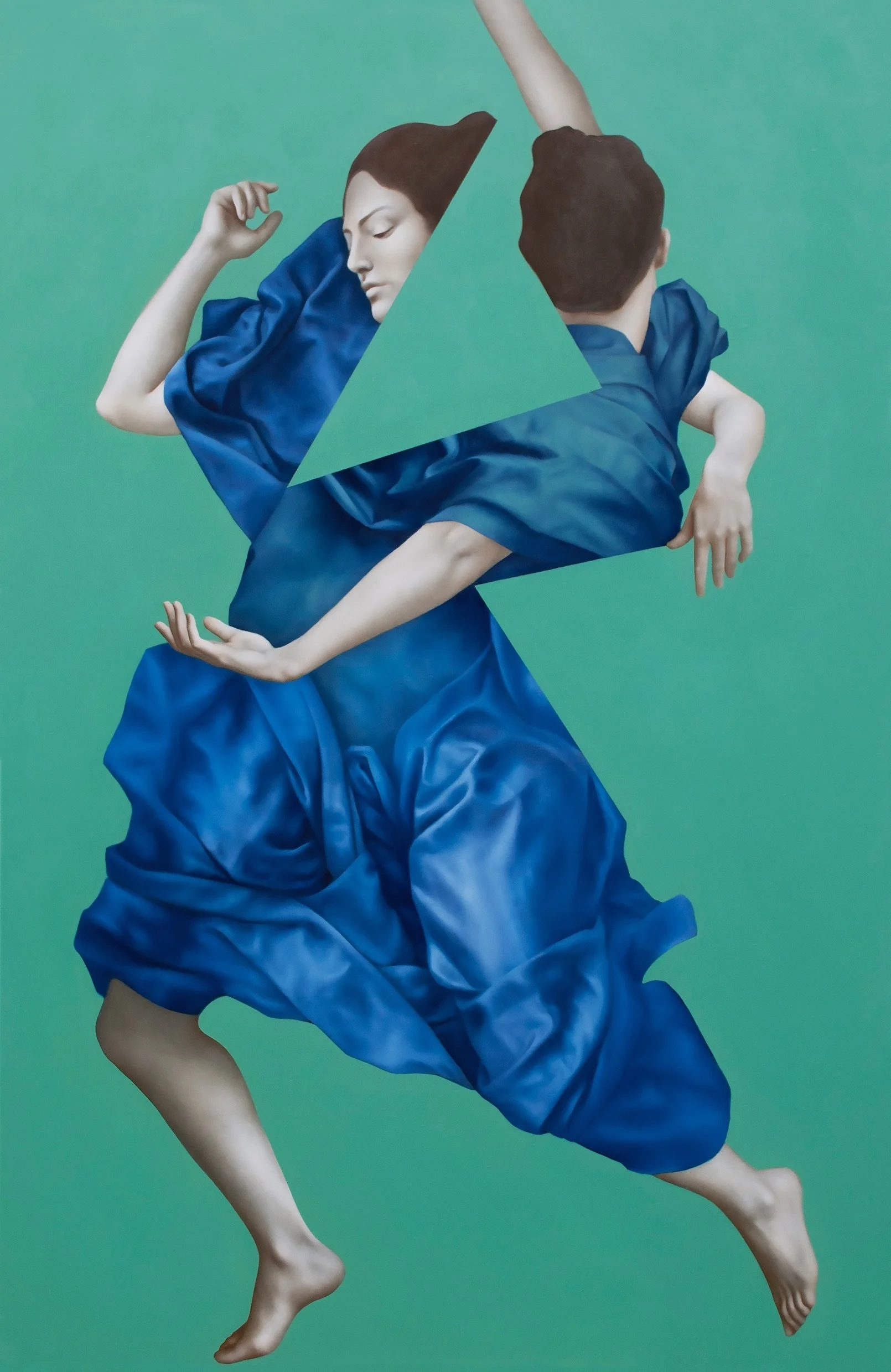Hekate Green, oil on canvas, 170x110cm, 2016