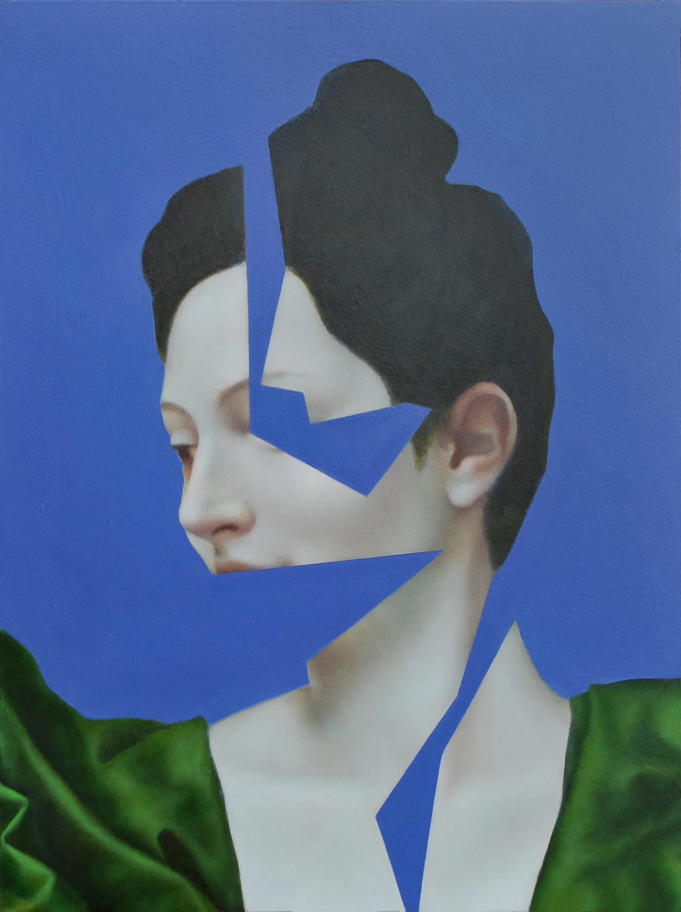 Clio Blue, oil on panel, 30.5 x 22.9 cm, 2016