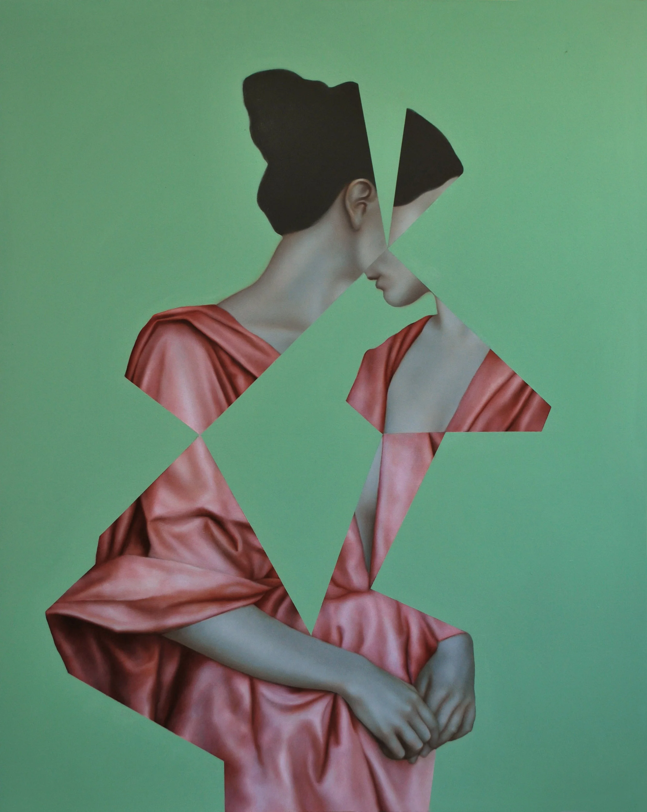 Echo Green, oil on canvas, 100 x 80 cm, 2016
