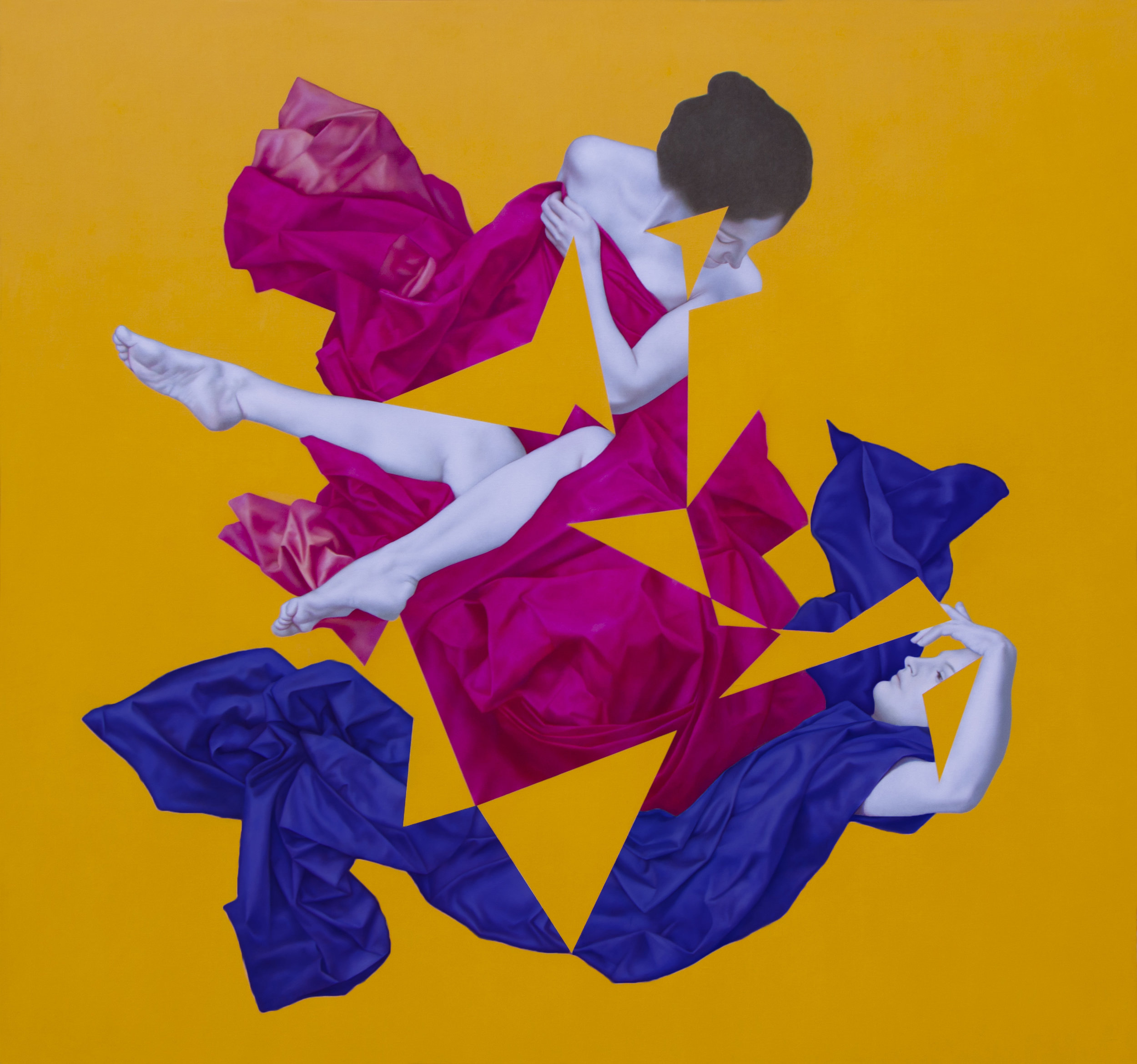 Cleon and Thucydides, oil on canvas, 140 x 150 cm, 2017