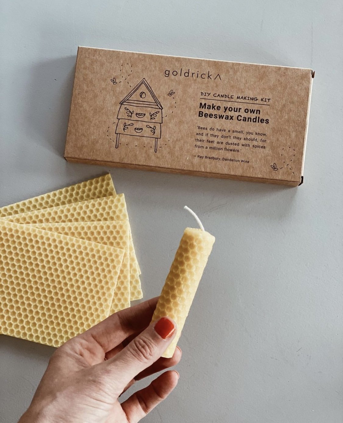 golderick, beeswax candle making kit — BÖF shop