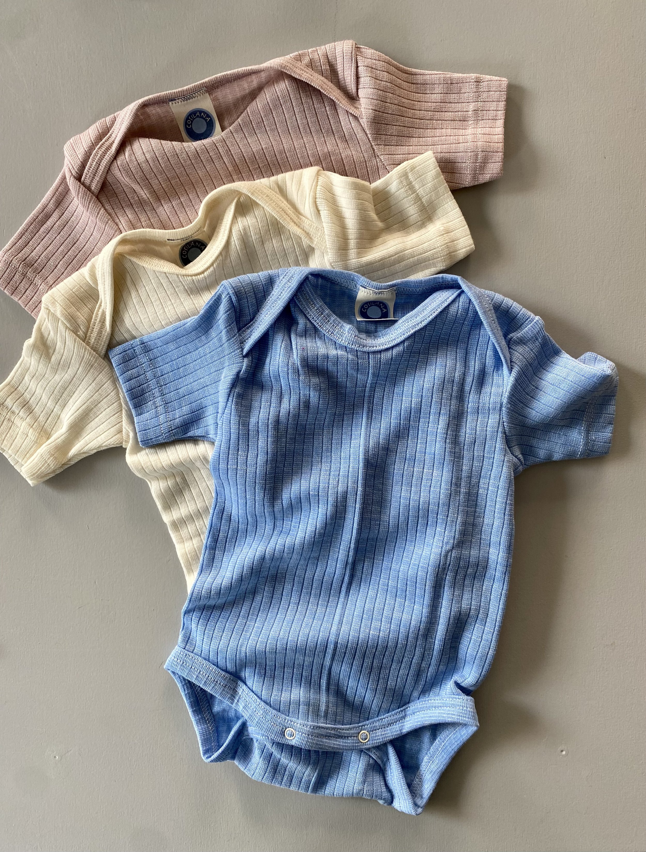 cosilana wool and silk cosilana baby body shortsleeved