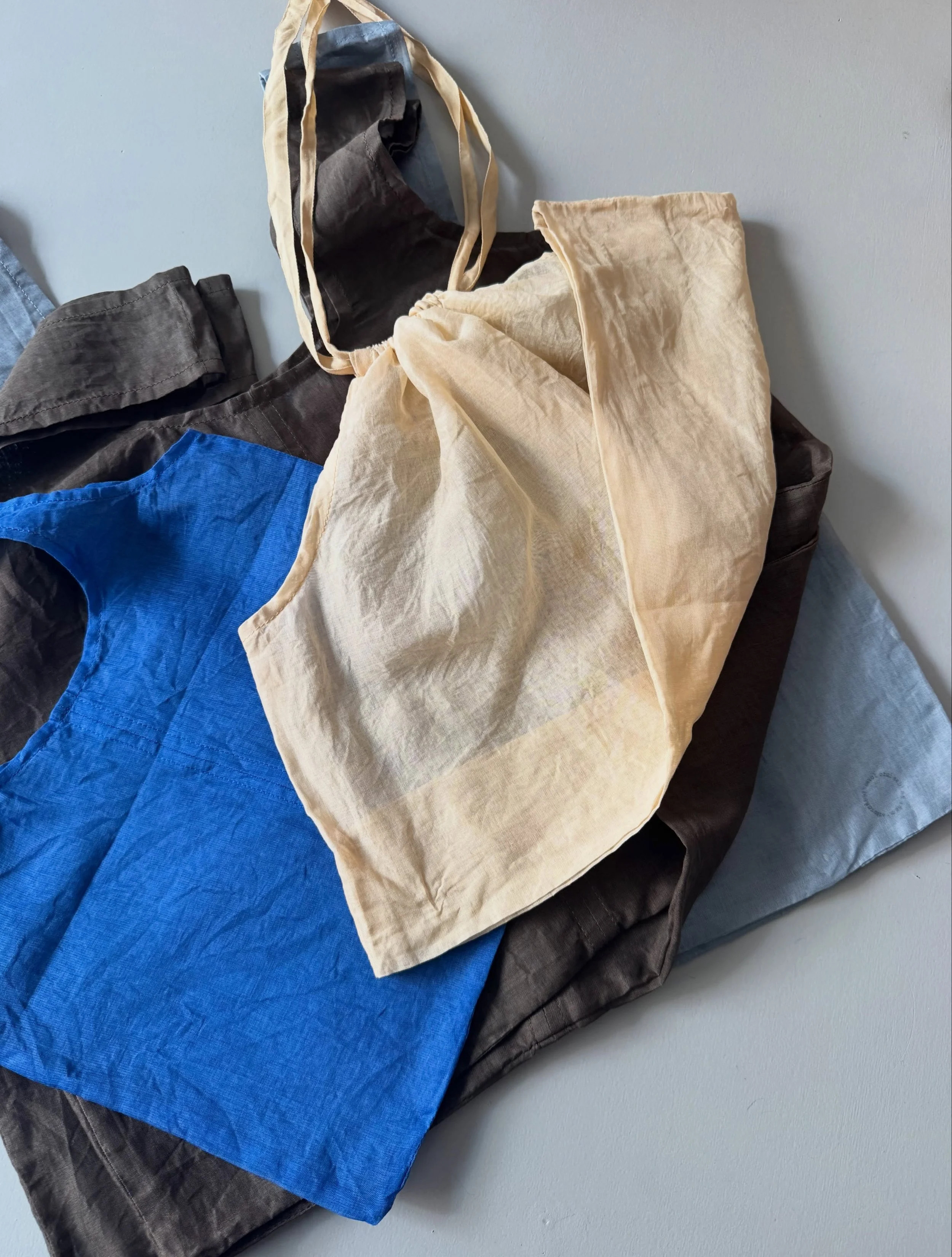 &hellip;News! I brought these beautiful bags home with me from Japan 🤎 handcrafted by @tsukuroite in the finest  cotton organdy 〰️ very limited quantities available #boefshopcopenhagen