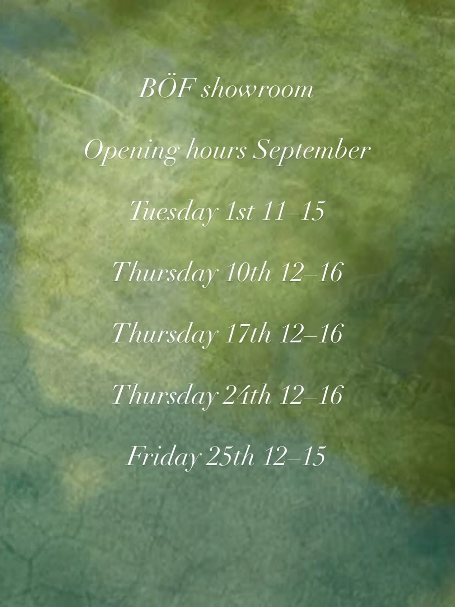 &hellip;B&Ouml;F showroom 〰️ opening hours in September 🤎 tomorrow Tuesday 1st from 11-15 Ny Carlsberg Vej 17, Copenhagen V#boefshopcopenhagen