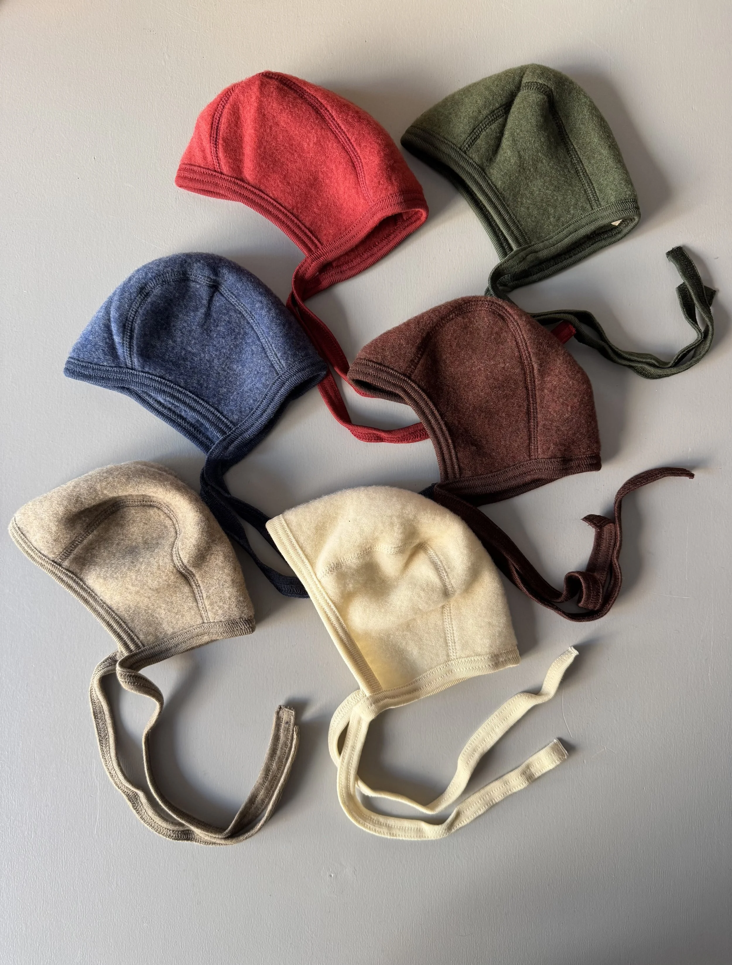 engel, organic merino fleece bonnet