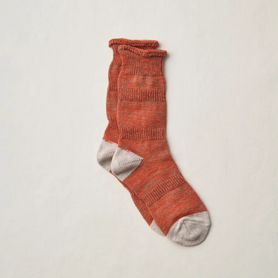 yahae,  organic cotton "ploot" socks, orange