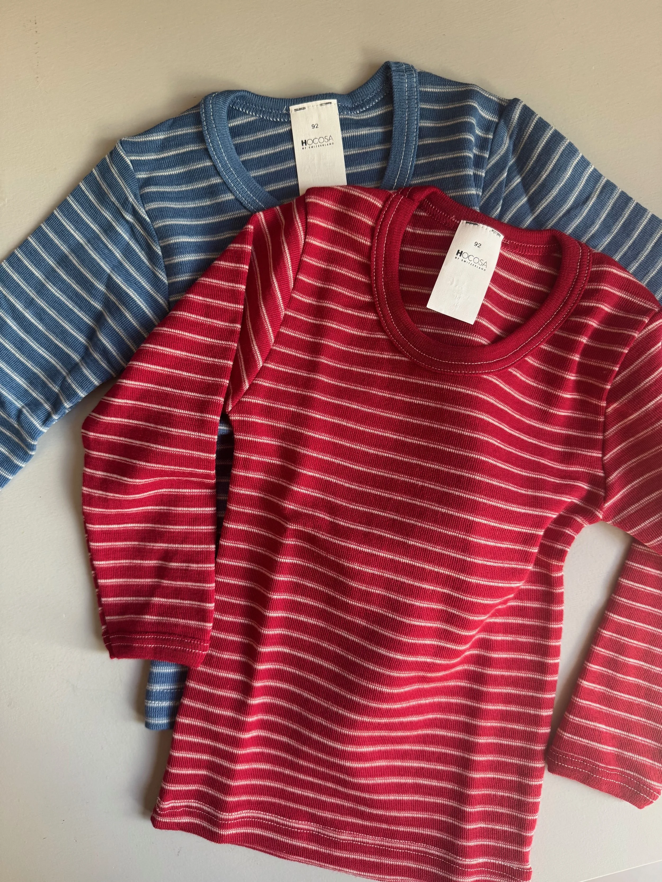 hocosa, kids wool top, striped
