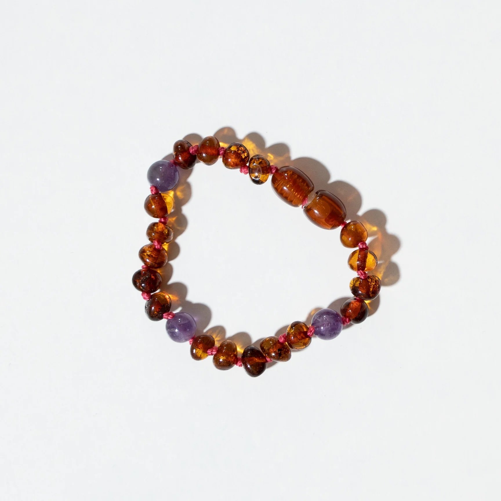 nirrimis, amethyst & amber kids bracelet