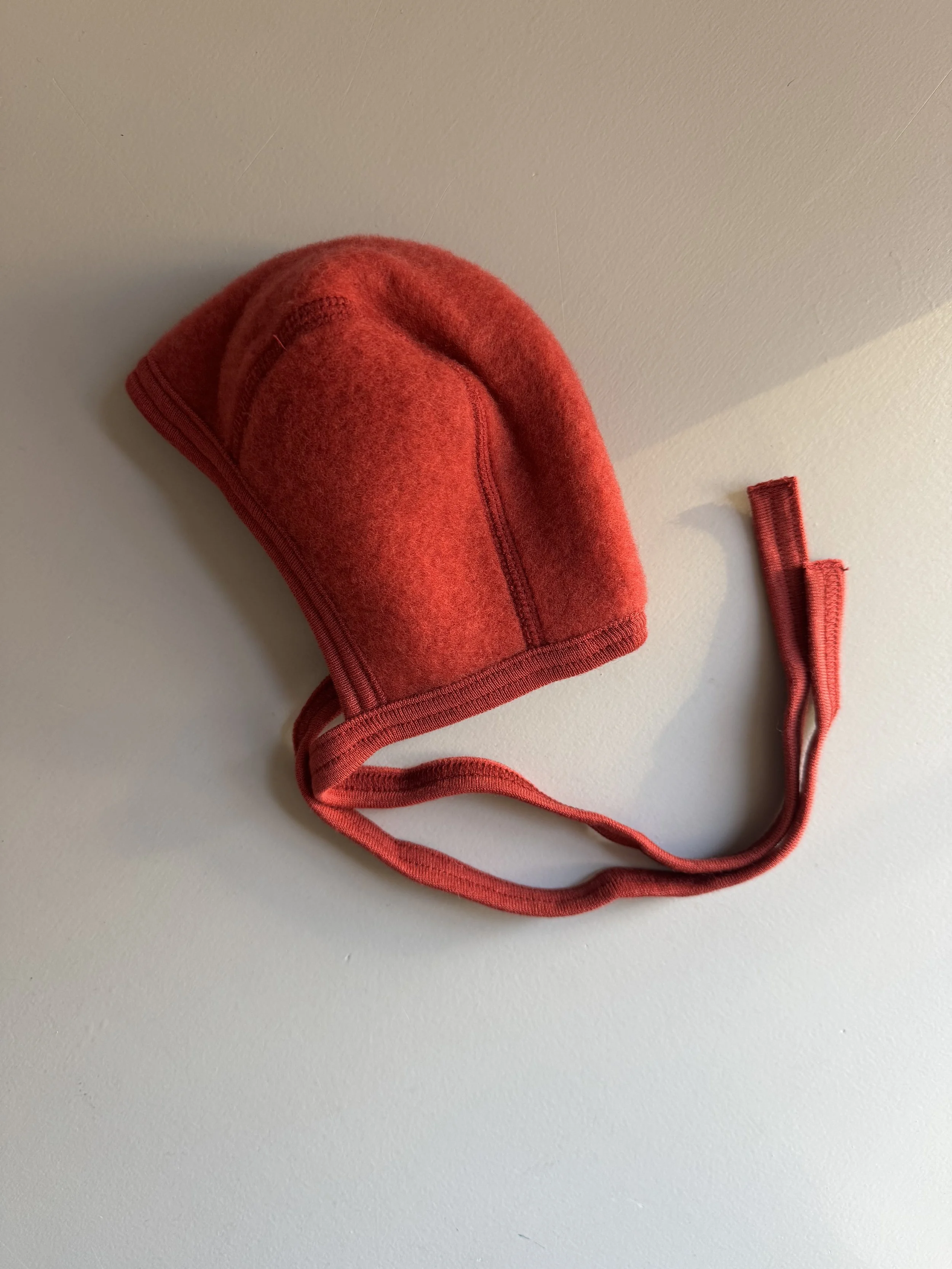 engel, organic merino fleece bonnet, jasper