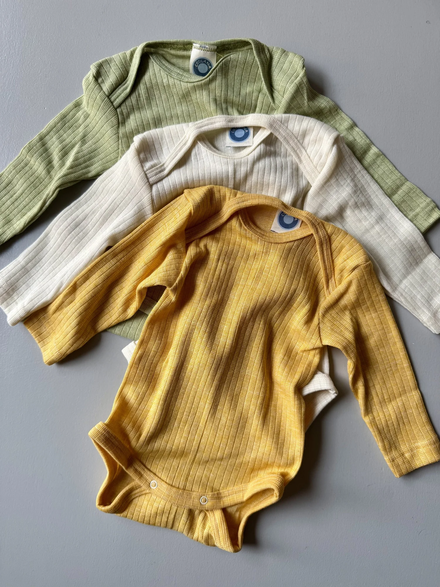 Cosilana Baby-Body, 70% Wolle, 30% Seide, für Baby Gr. 9 Monate , Violet - Prune