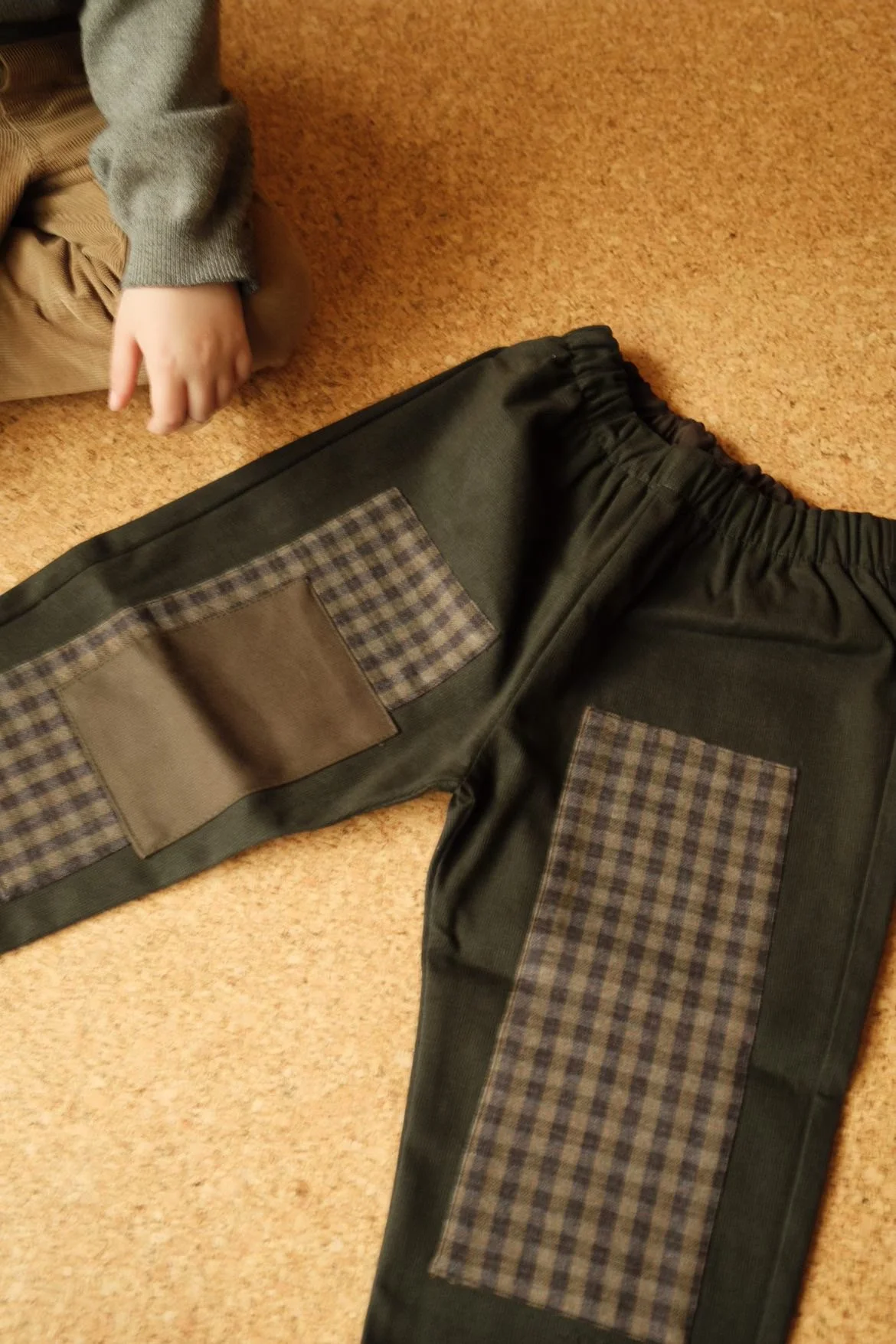 bera, limited edition patch pants, dark green