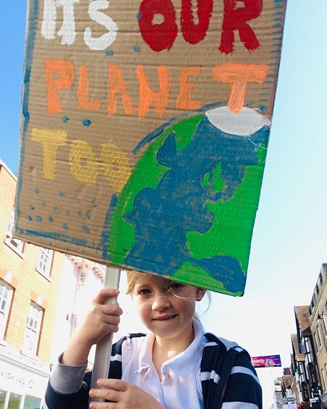 Start young, change is slow but the wheels are turning. #globalclimatestrike #itstheirplanettoo #expectresistance
