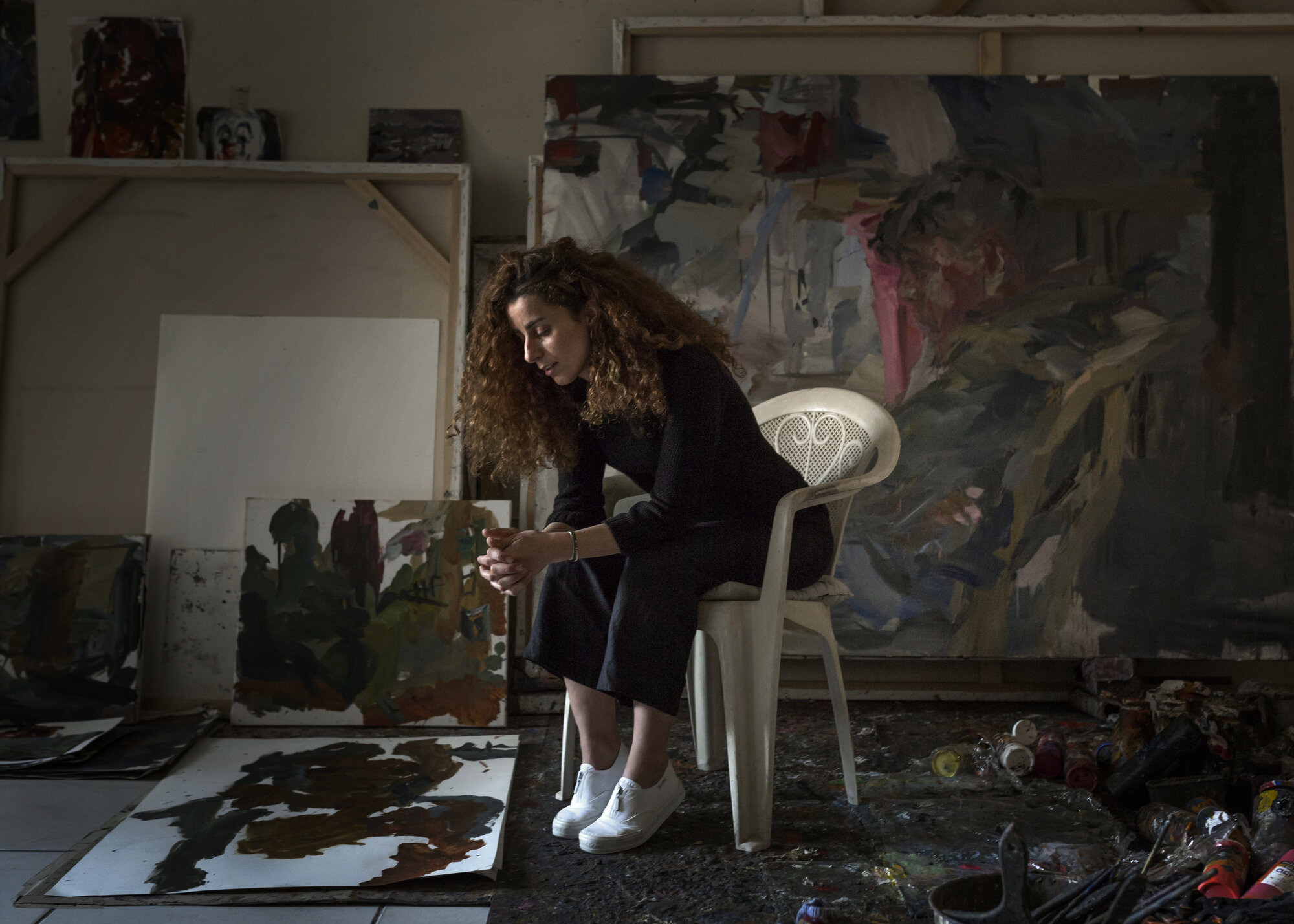  Hala Izzedine, artist. Beirut, Lebanon. 