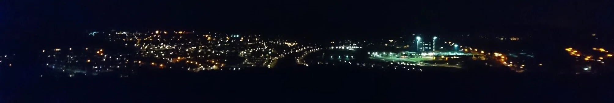 View of the street lights d