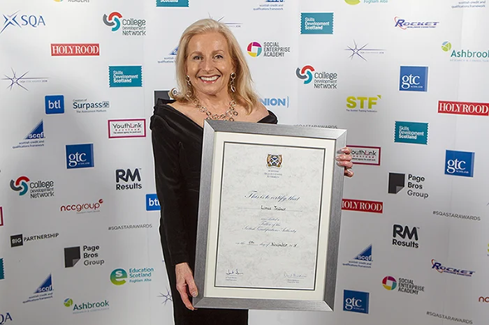 Lorna Trainer SQA star Awards