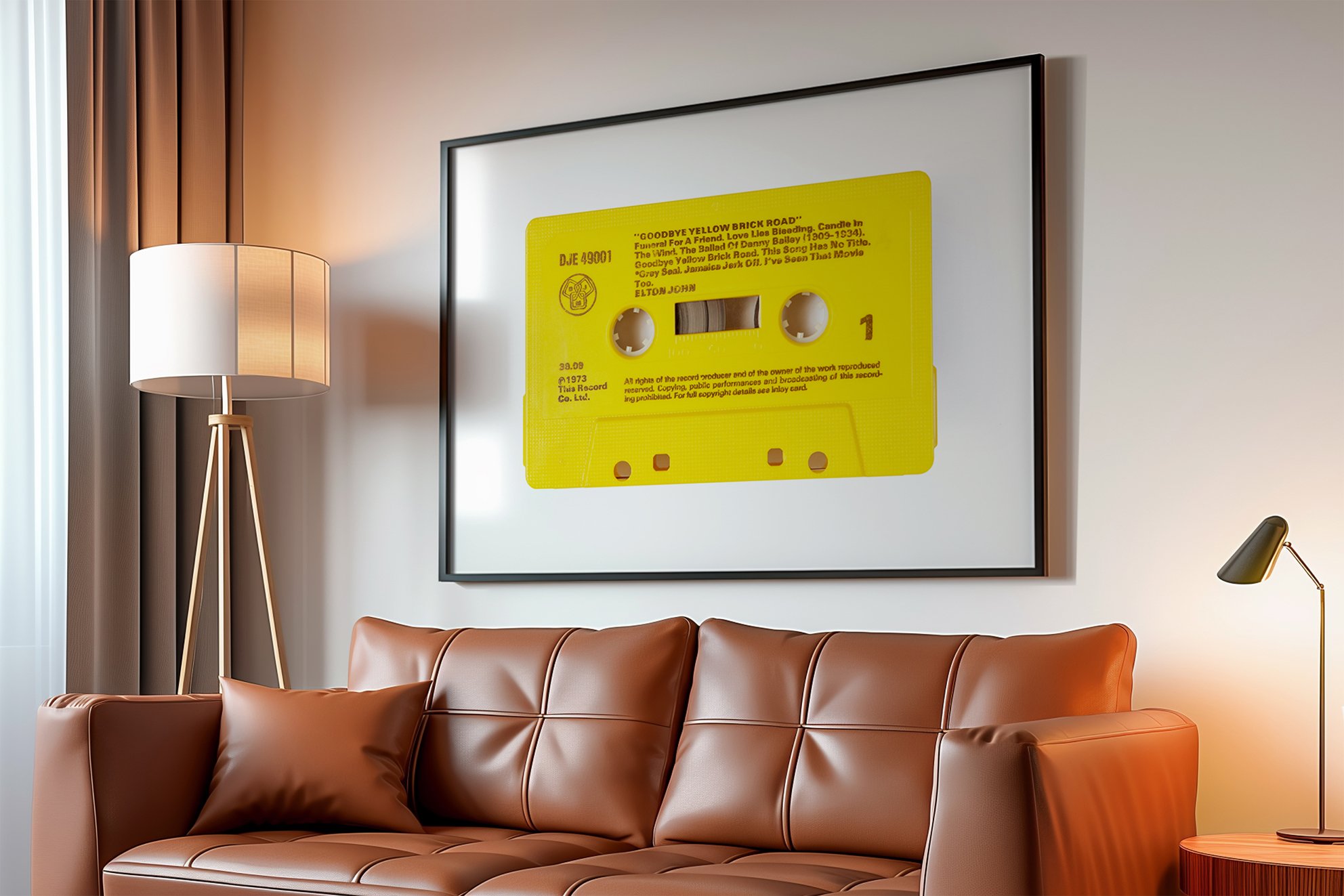 Elton John - Goodbye Yellow Brick Road cassette, cassette, cassette, cassette tape, classic cassette prints (Copy)